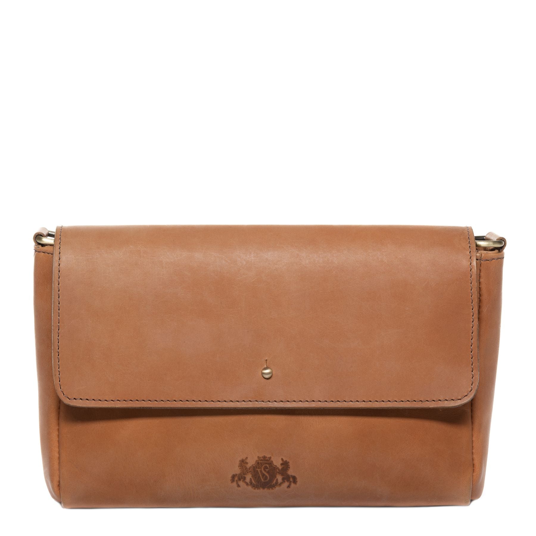 SID & VAIN Schultertasche Leder & Clutch Leder ELSA natural-light-tan 34580