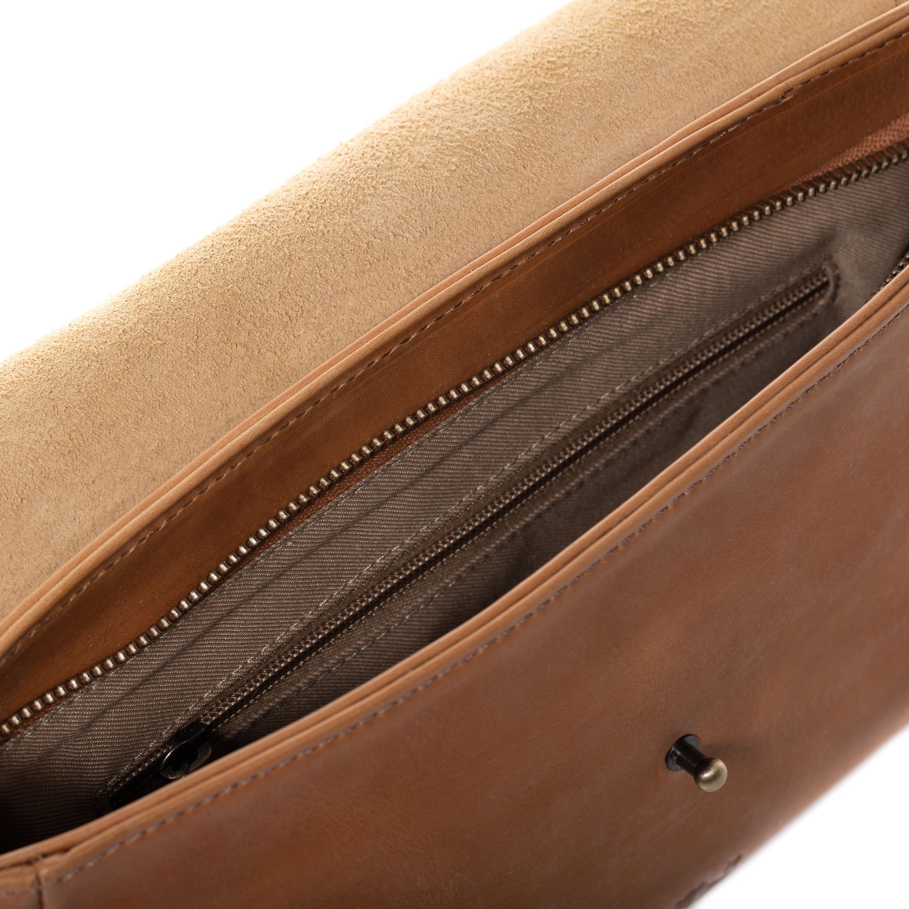 SID & VAIN Schultertasche Leder & Clutch Leder ELSA natural-light-tan 34579