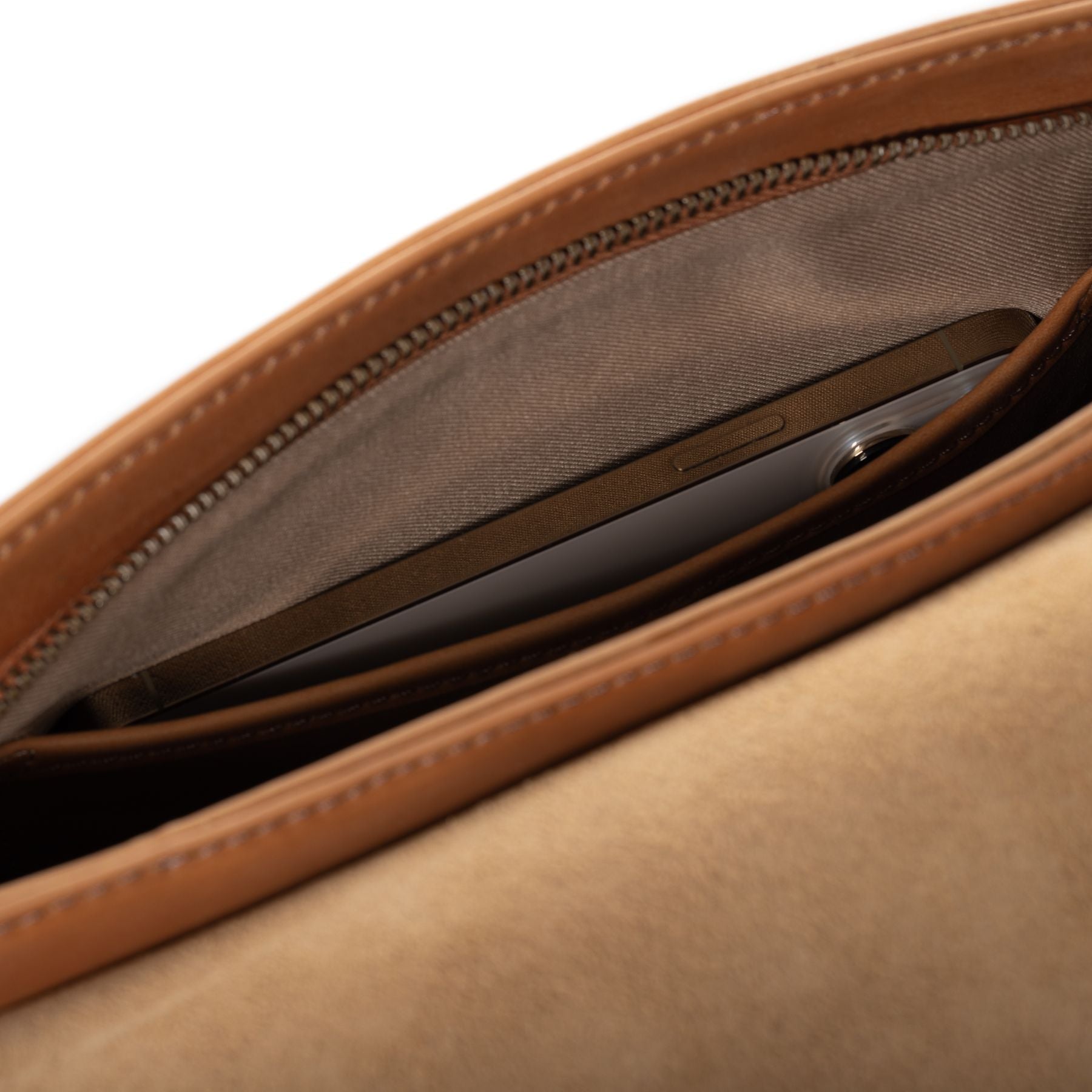 SID & VAIN Schultertasche Leder & Clutch Leder ELSA natural-light-tan 34578