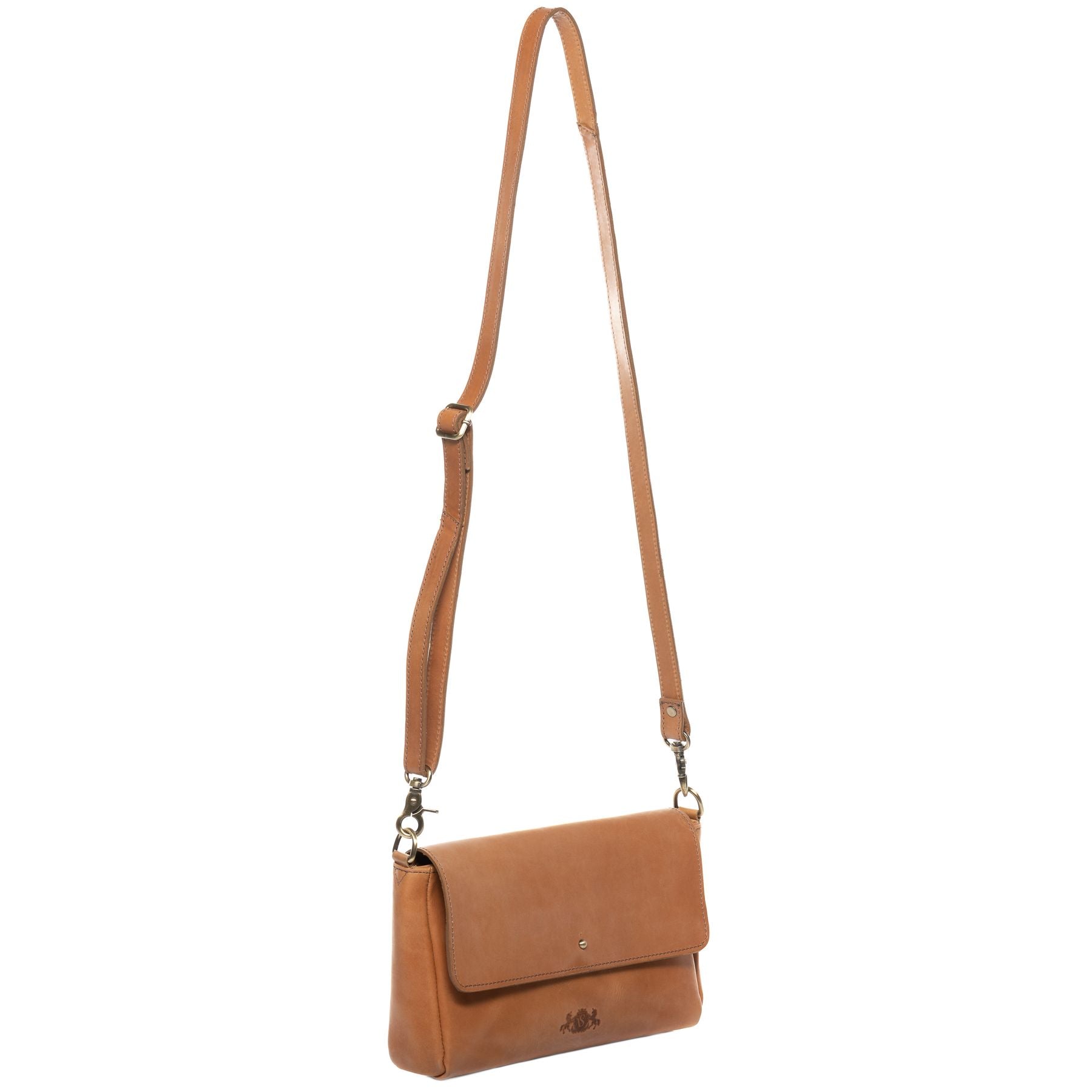 SID & VAIN Schultertasche Leder & Clutch Leder ELSA natural-light-tan 34576