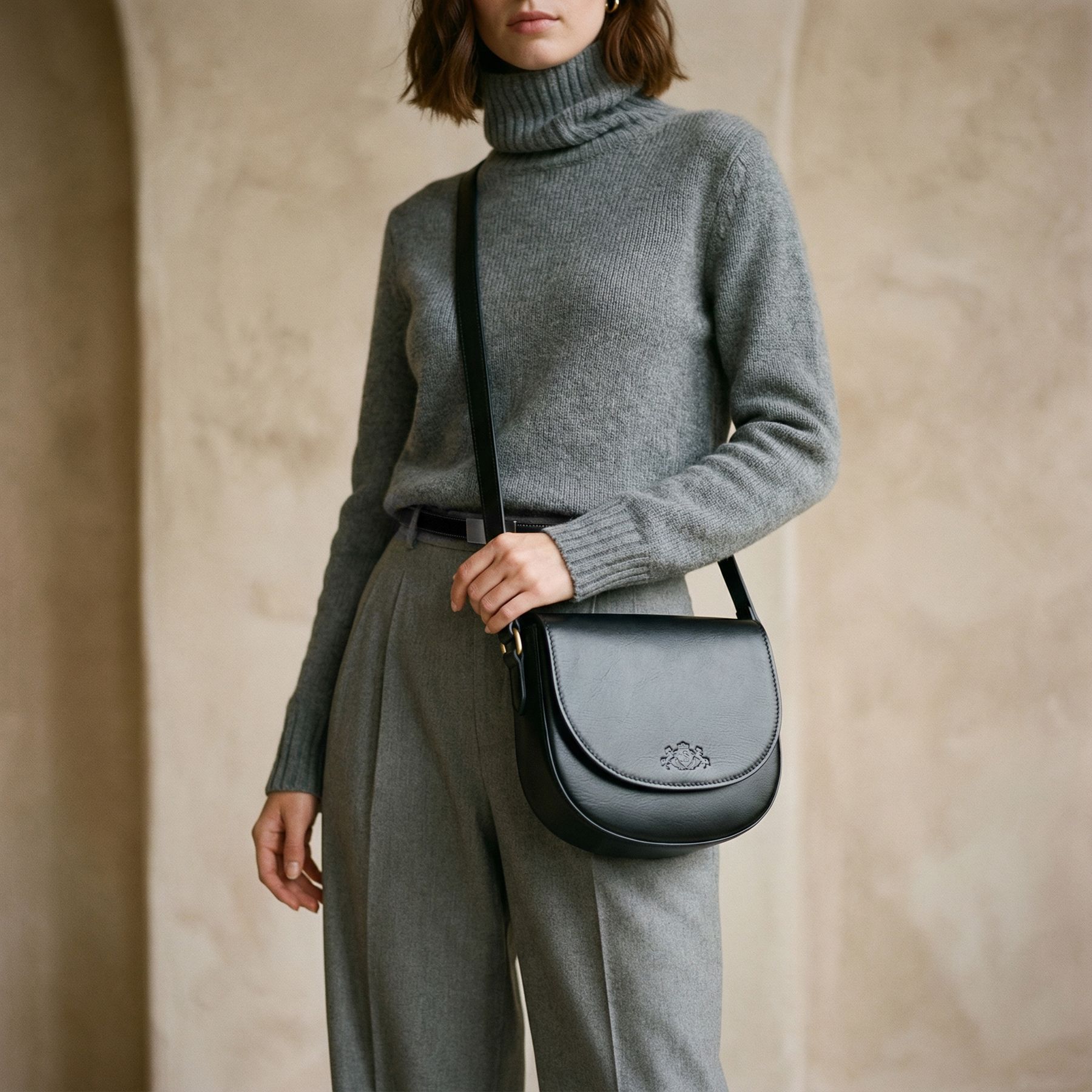 Umhängetasche Leder TRISH Schultertasche