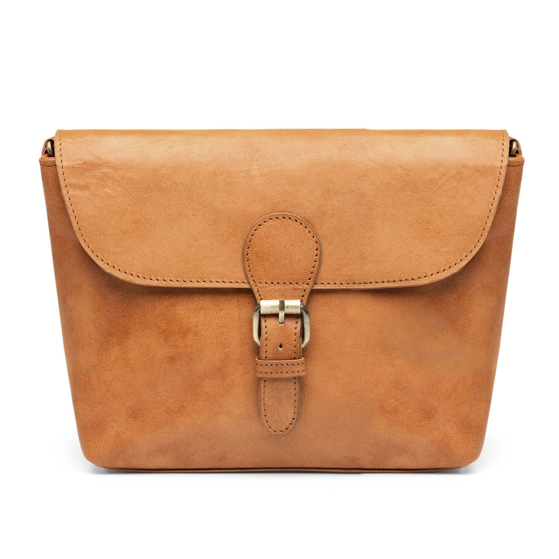 SID & VAIN Crossbody echt Leder Umhängetasche Damen Handtasche hellbraun Ledertasche MAE 50513