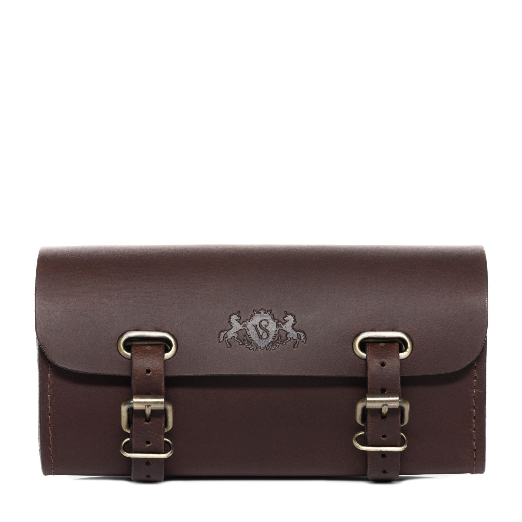 fahrradtaschen aus leder SID & VAIN Fahrradtasche STEW Sattelleder braun-cognac