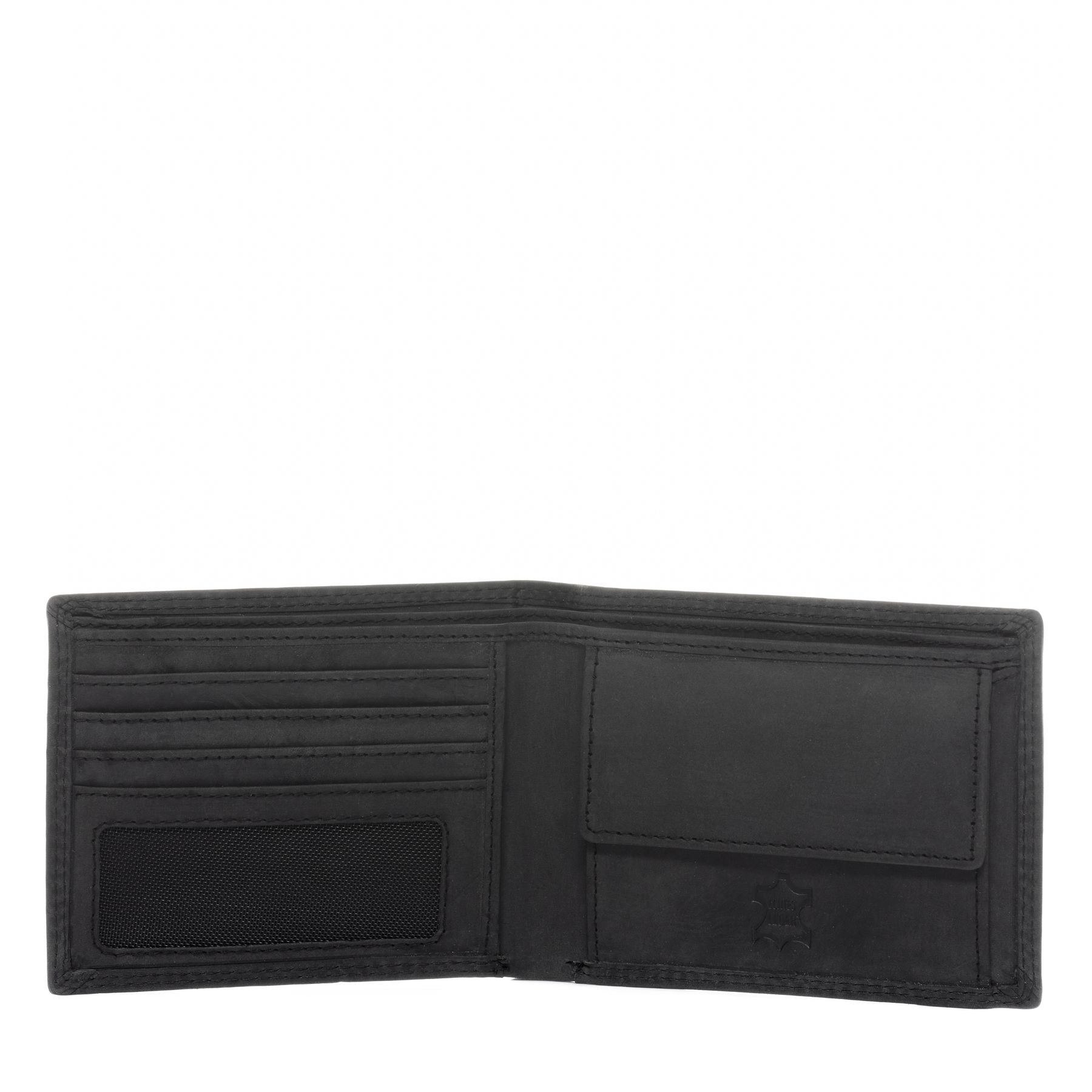 SID & VAIN Geldbeutel Leder JACK greyish-schwarz 38762