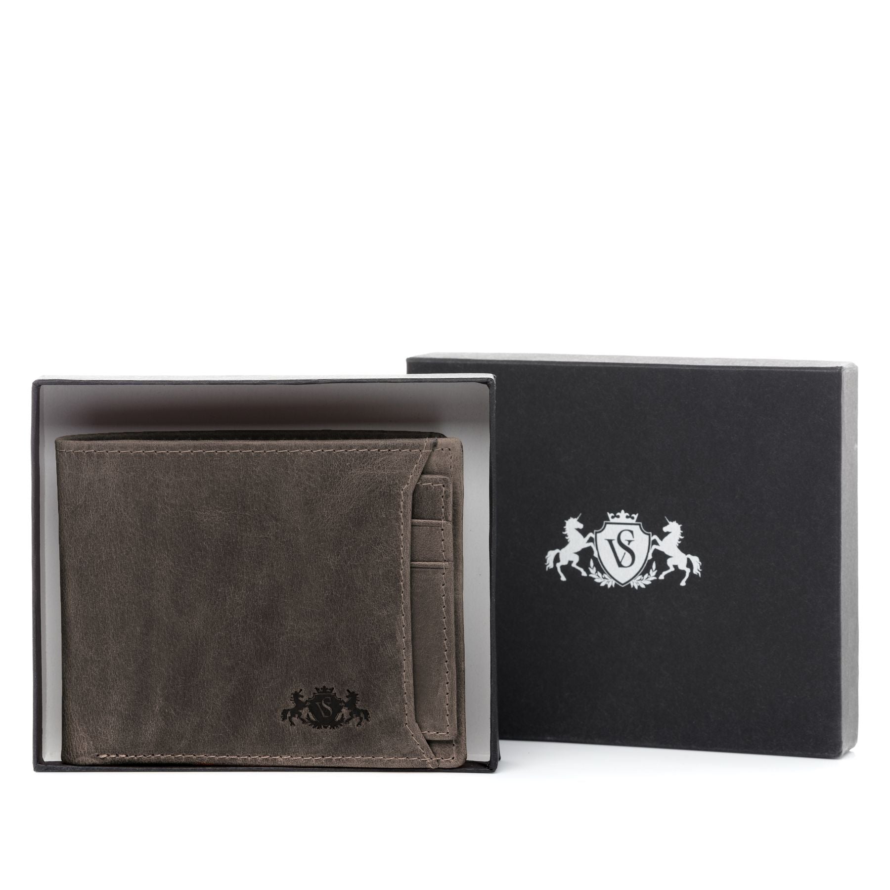 SID & VAIN Geldbeutel Leder Karten JACOB dark-brown 23612