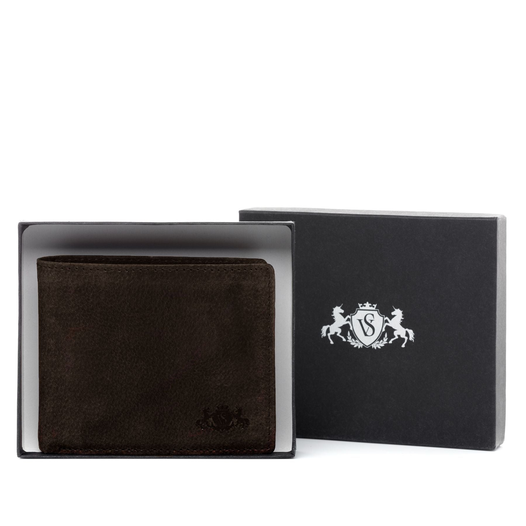 SID & VAIN Geldbeutel Leder JACK dark-brown 23600
