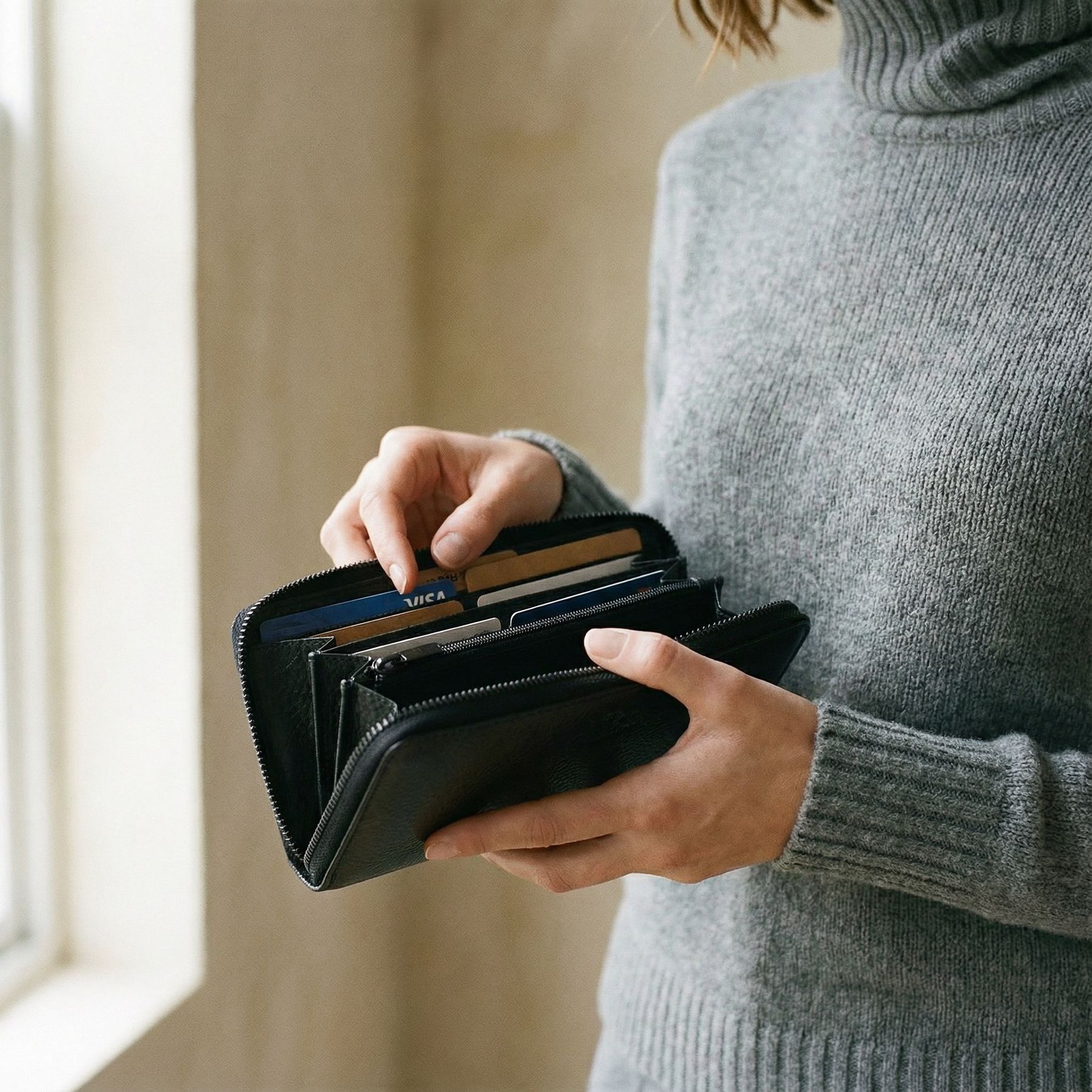 Portemonnaie JERSEY smooth leather