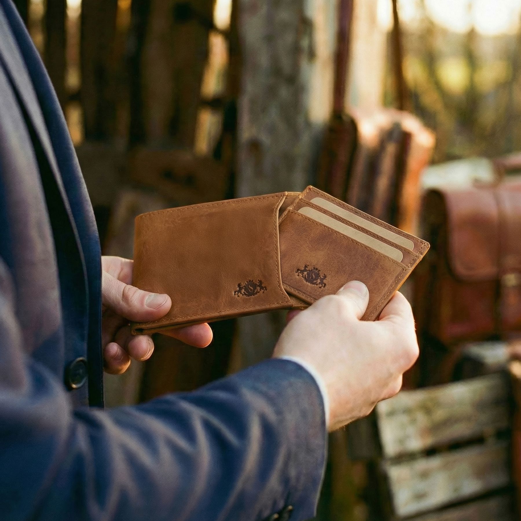 Geldbeutel Leder JACOB Kartenhalter