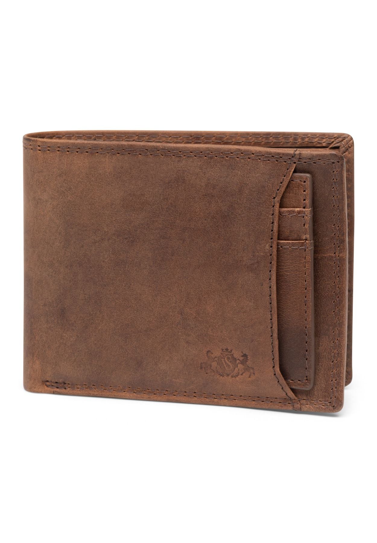 SID & VAIN Geldbeutel herausnehmbaren Karten-Halter RFID Schutz echt Leder Geldbörse extra flaches Design Herren Brieftasche JACOB 50286