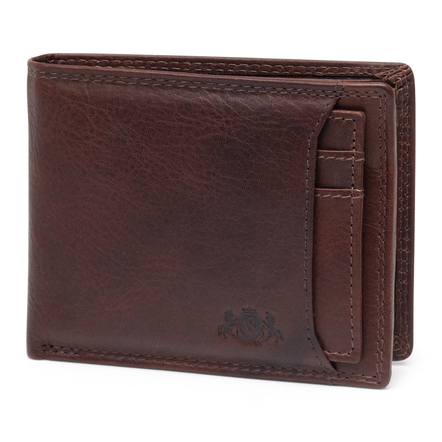 SID & VAIN Geldbeutel herausnehmbaren Karten-Halter RFID Schutz echt Leder Geldbörse extra flaches Design Herren Brieftasche JACOB 50268