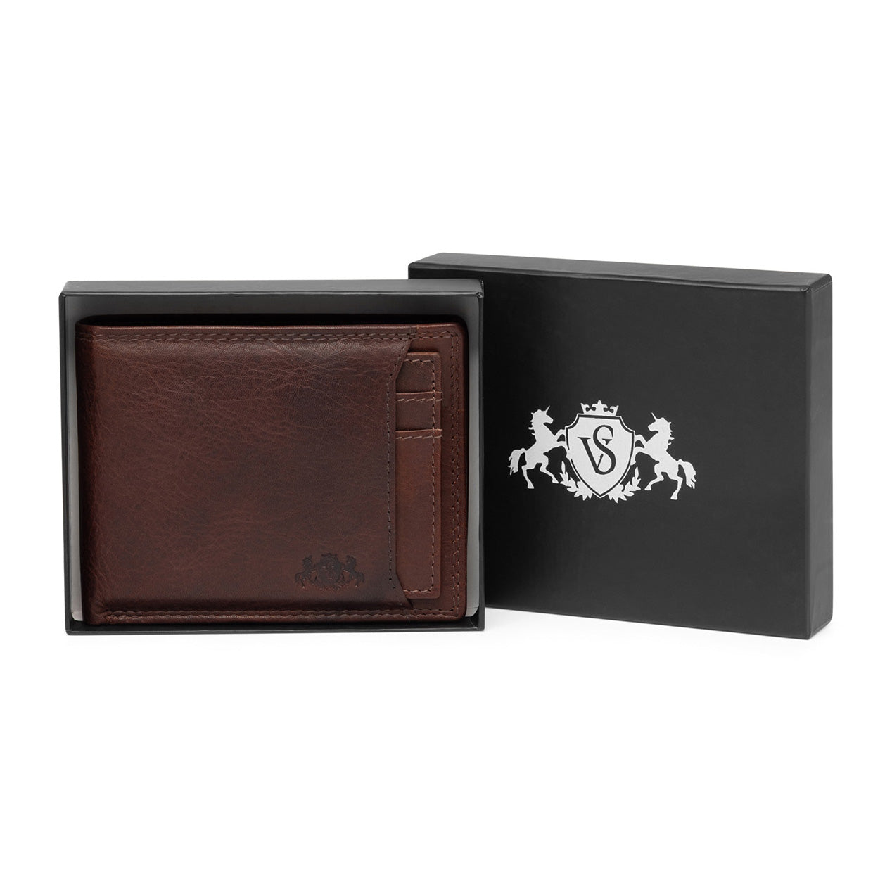 SID & VAIN Geldbeutel herausnehmbaren Karten-Halter RFID Schutz echt Leder Geldbörse extra flaches Design Herren Brieftasche JACOB 50520