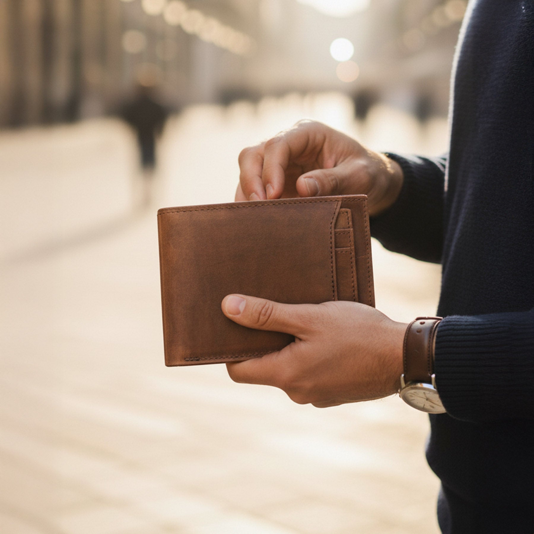 SID & VAIN Geldbeutel herausnehmbaren Karten-Halter RFID Schutz echt Leder Geldbörse extra flaches Design Herren Brieftasche JACOB 50646