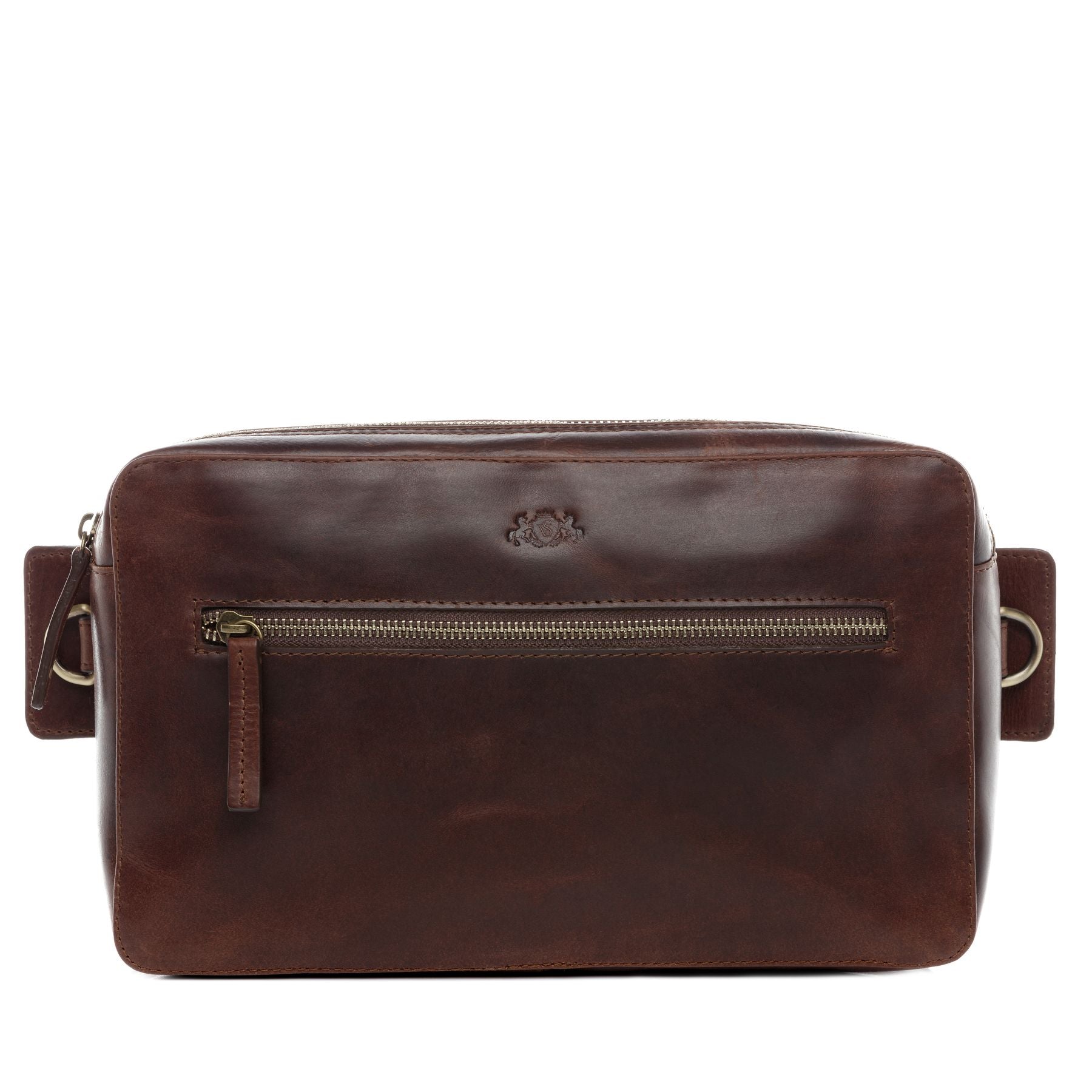 SID & VAIN Hüfttasche & Umhängetasche Leder OSCAR braun-cognac 21013