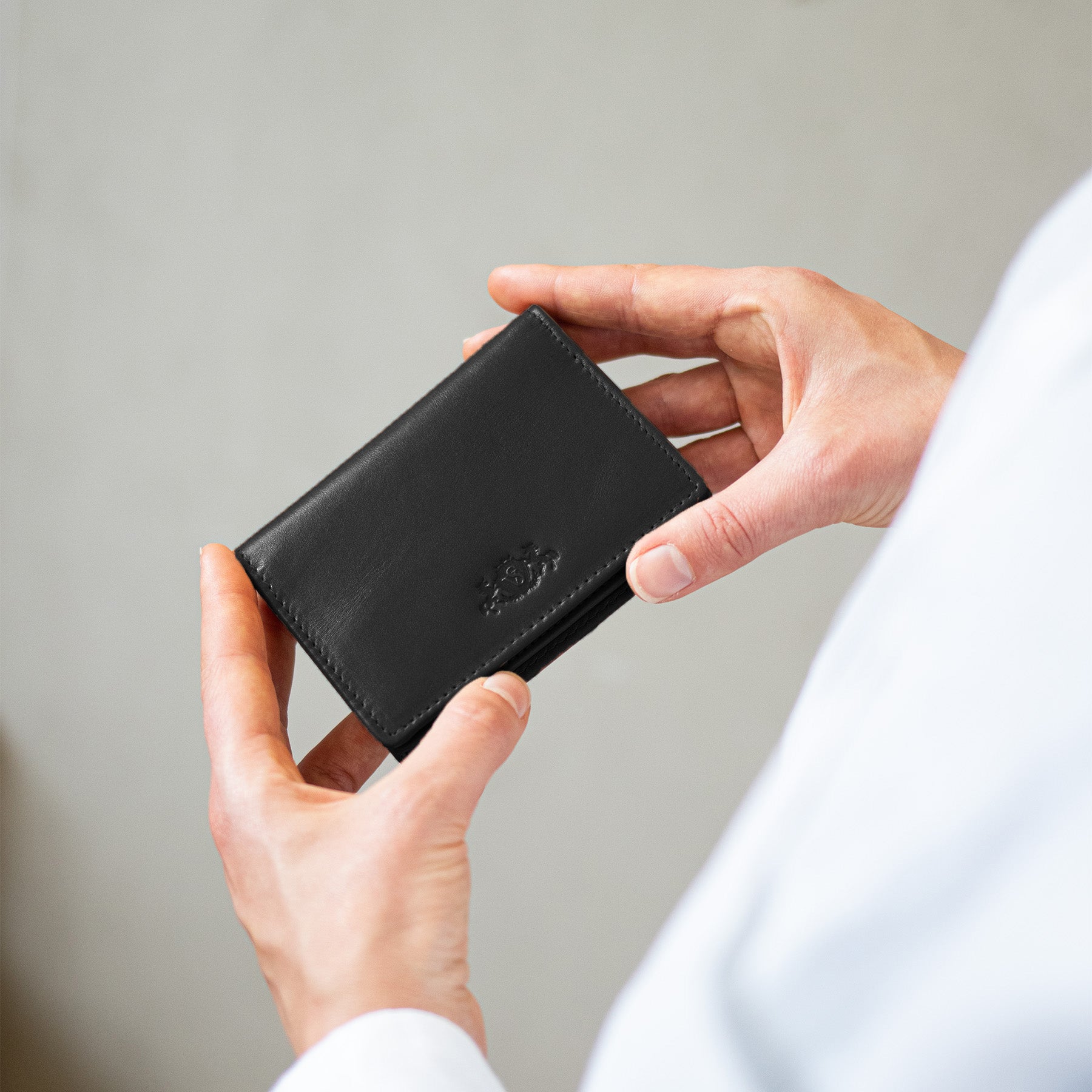 SID & VAIN Kartenhalter Leder COLBY schwarz oder hellbraun 39181