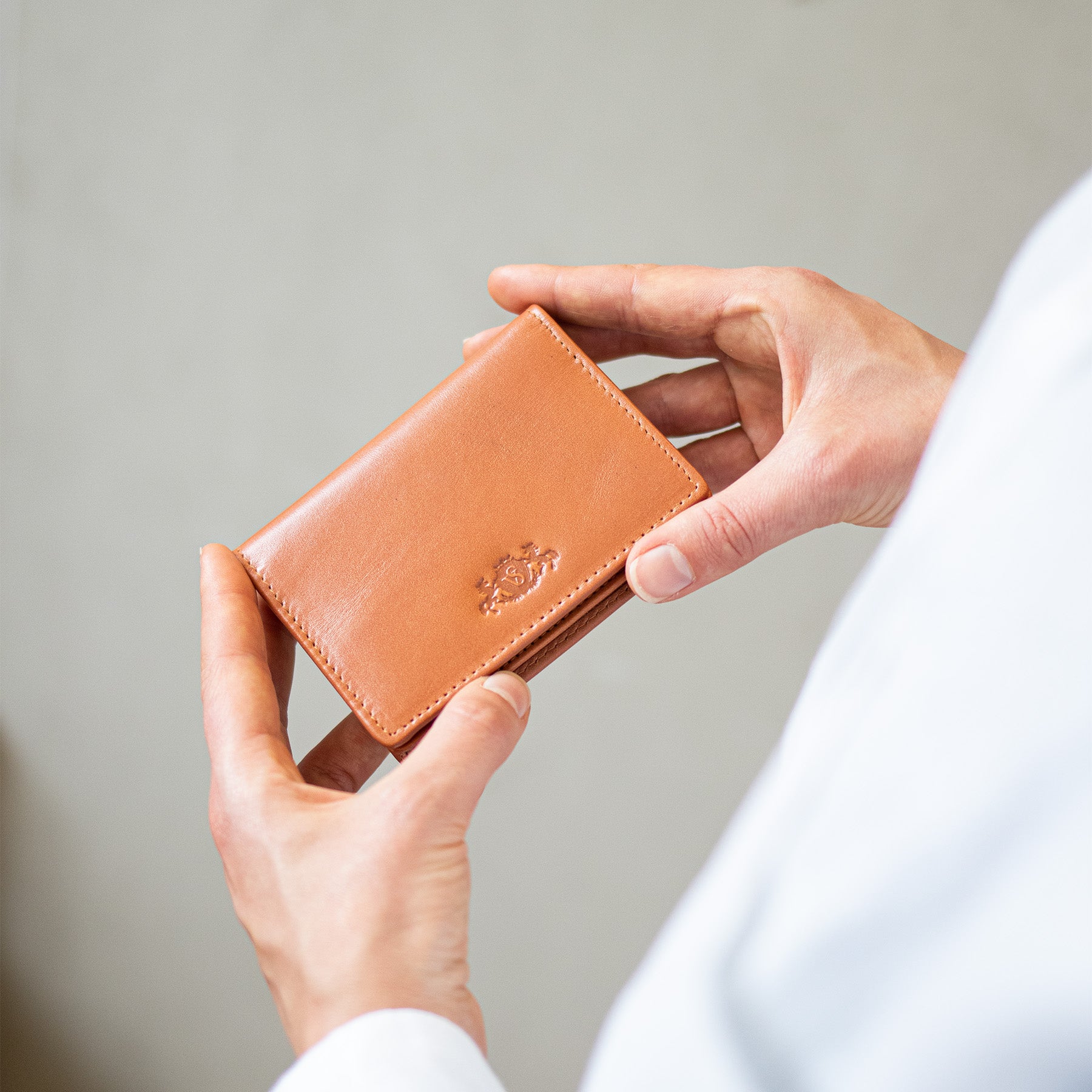 SID & VAIN Kartenhalter Leder COLBY schwarz oder hellbraun 39090