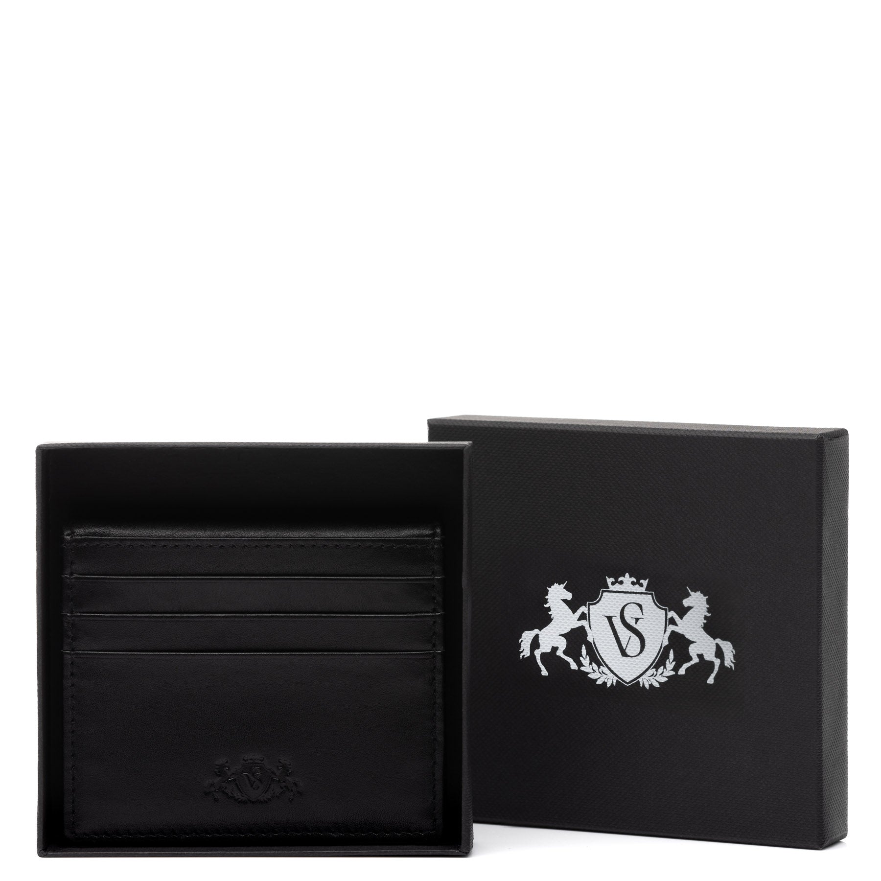 SID & VAIN Kartenetui Leder EARNEST braun hellbraun schwarz 39016