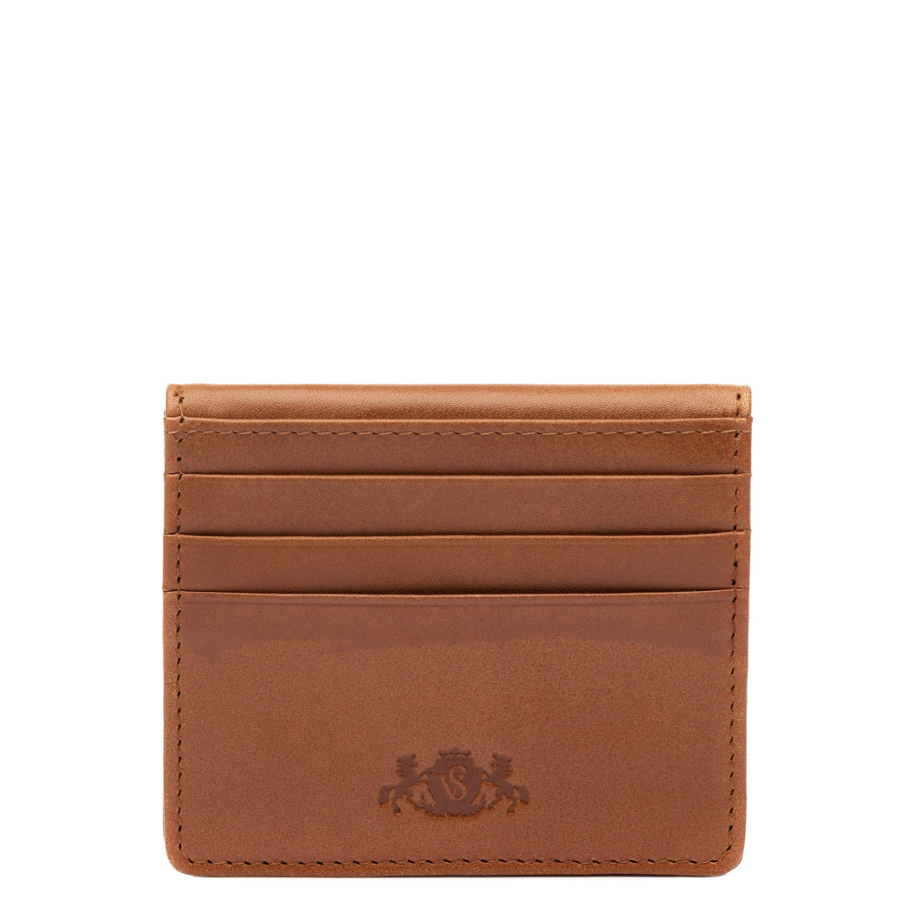 SID & VAIN Kartenetui Leder EARNEST braun hellbraun schwarz 39030