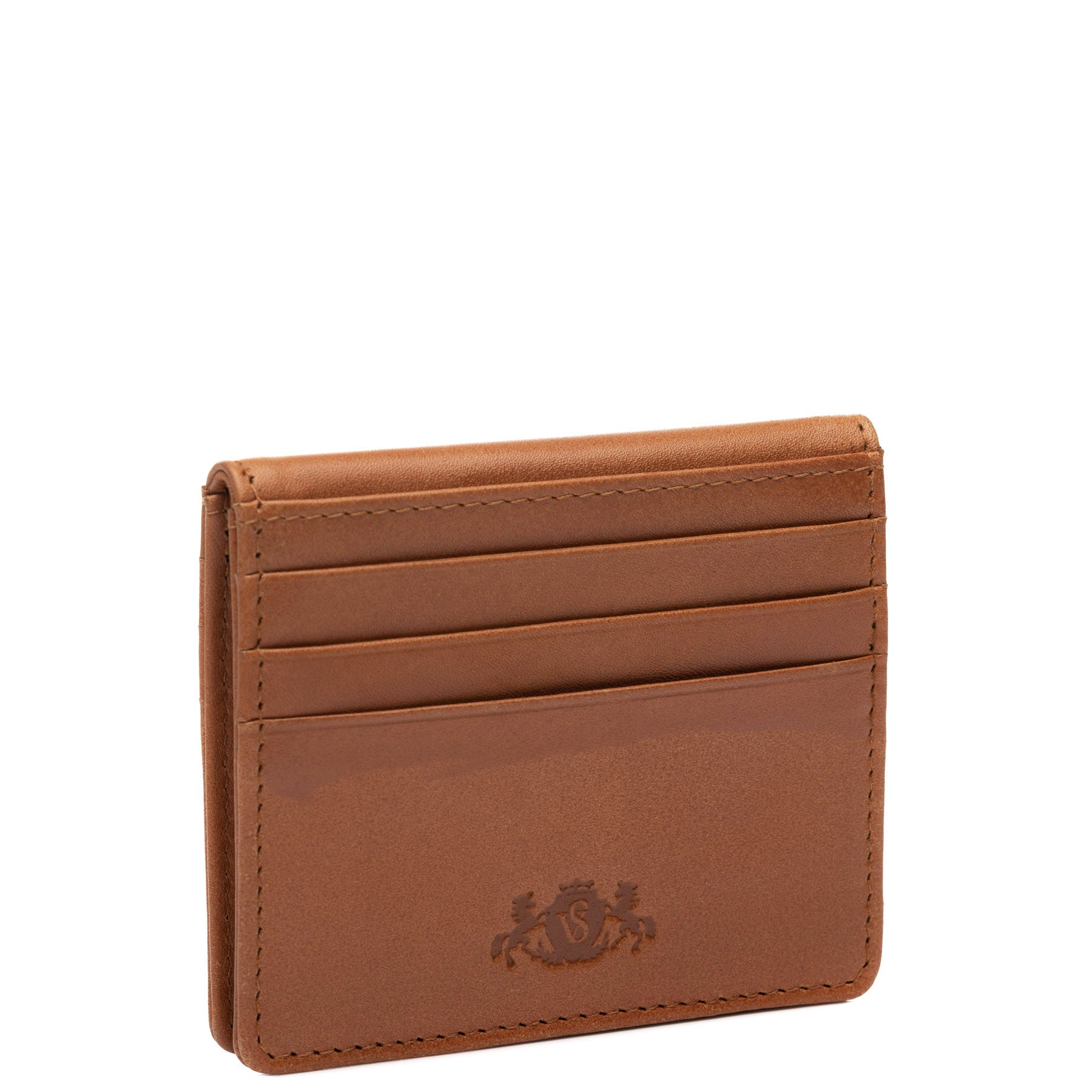 SID & VAIN Kartenetui Leder EARNEST braun hellbraun schwarz 39031