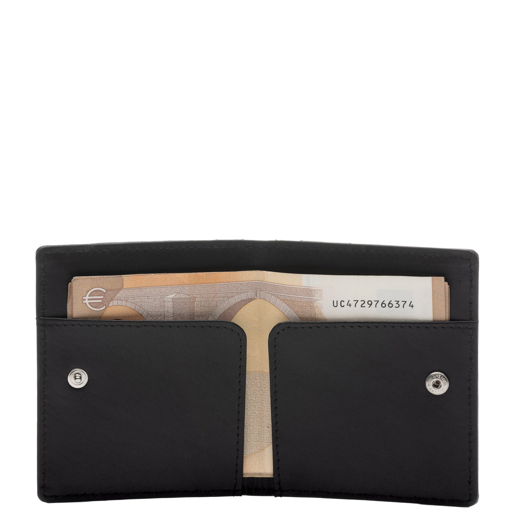 SID & VAIN Kartenetui Leder EARNEST braun hellbraun schwarz 39021