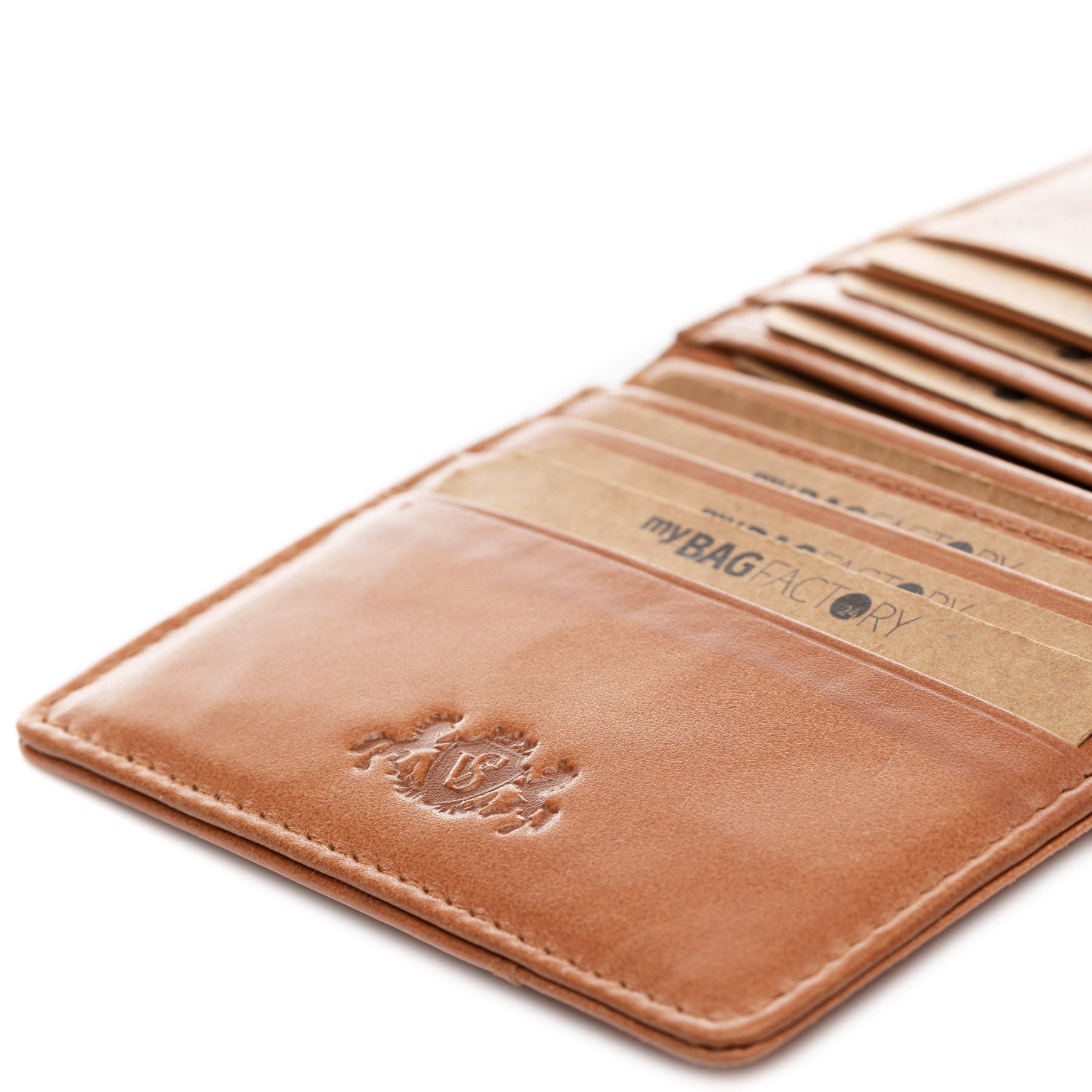 SID & VAIN Kartenetui Leder EARNEST braun hellbraun schwarz 39036