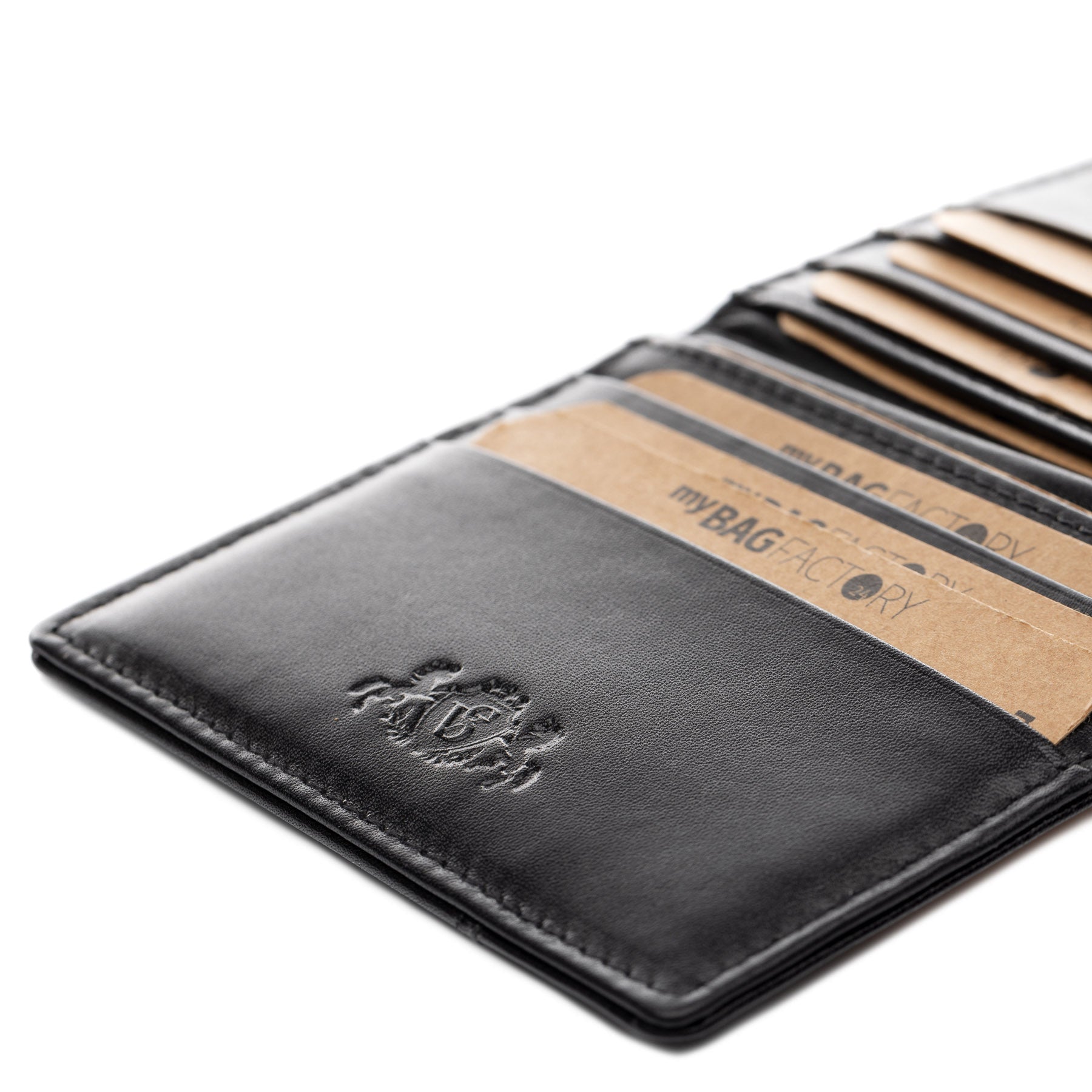 SID & VAIN Kartenetui Leder EARNEST braun hellbraun schwarz 39022