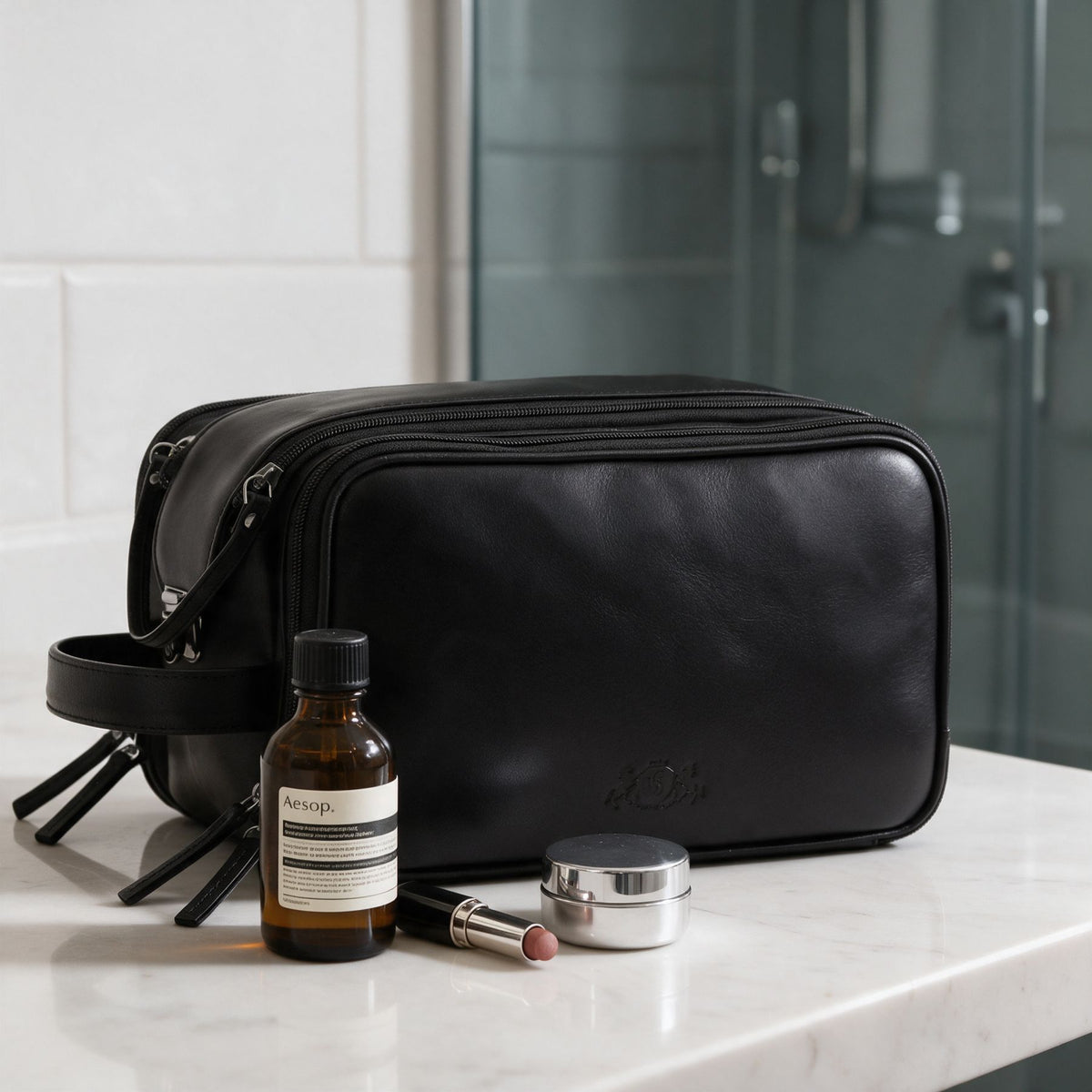 Kulturtasche LOUIS Glattleder
