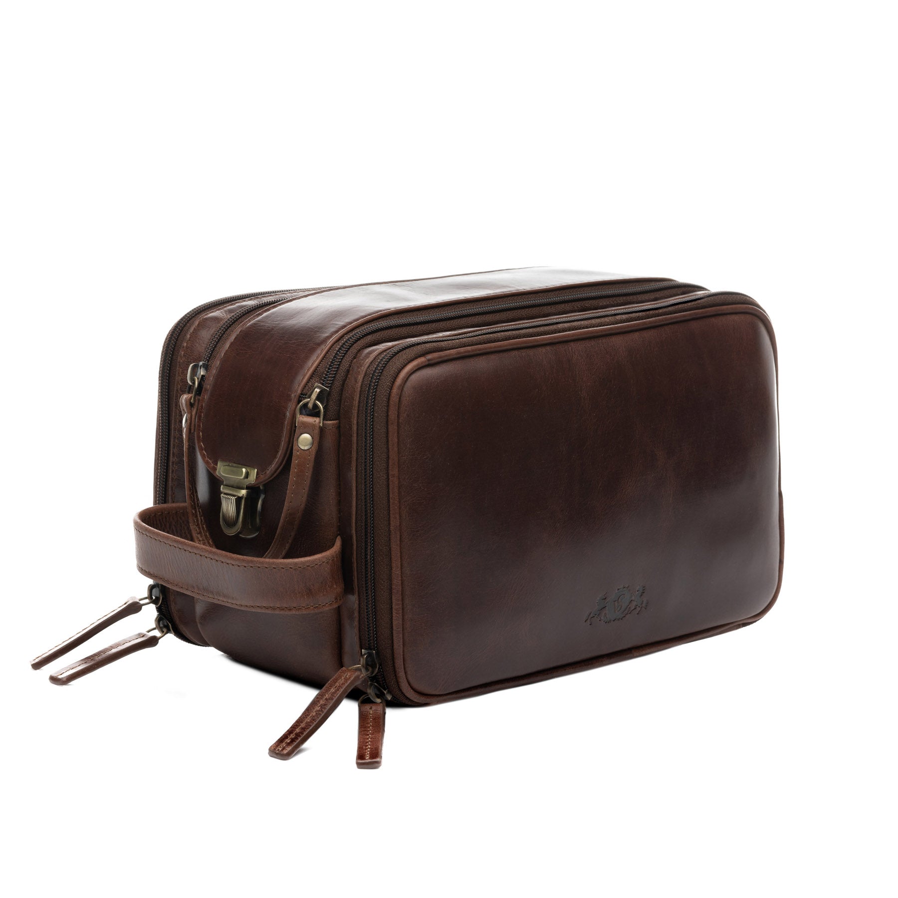 SID & VAIN Kulturbeutel Leder LOUIS braun-cognac oder schwarz 39110