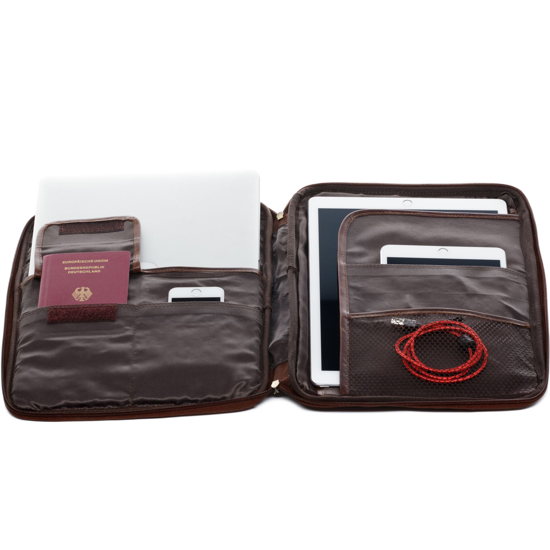 SID & VAIN Organizer-Tasche - 15" - JOSEY 15-brown 19396