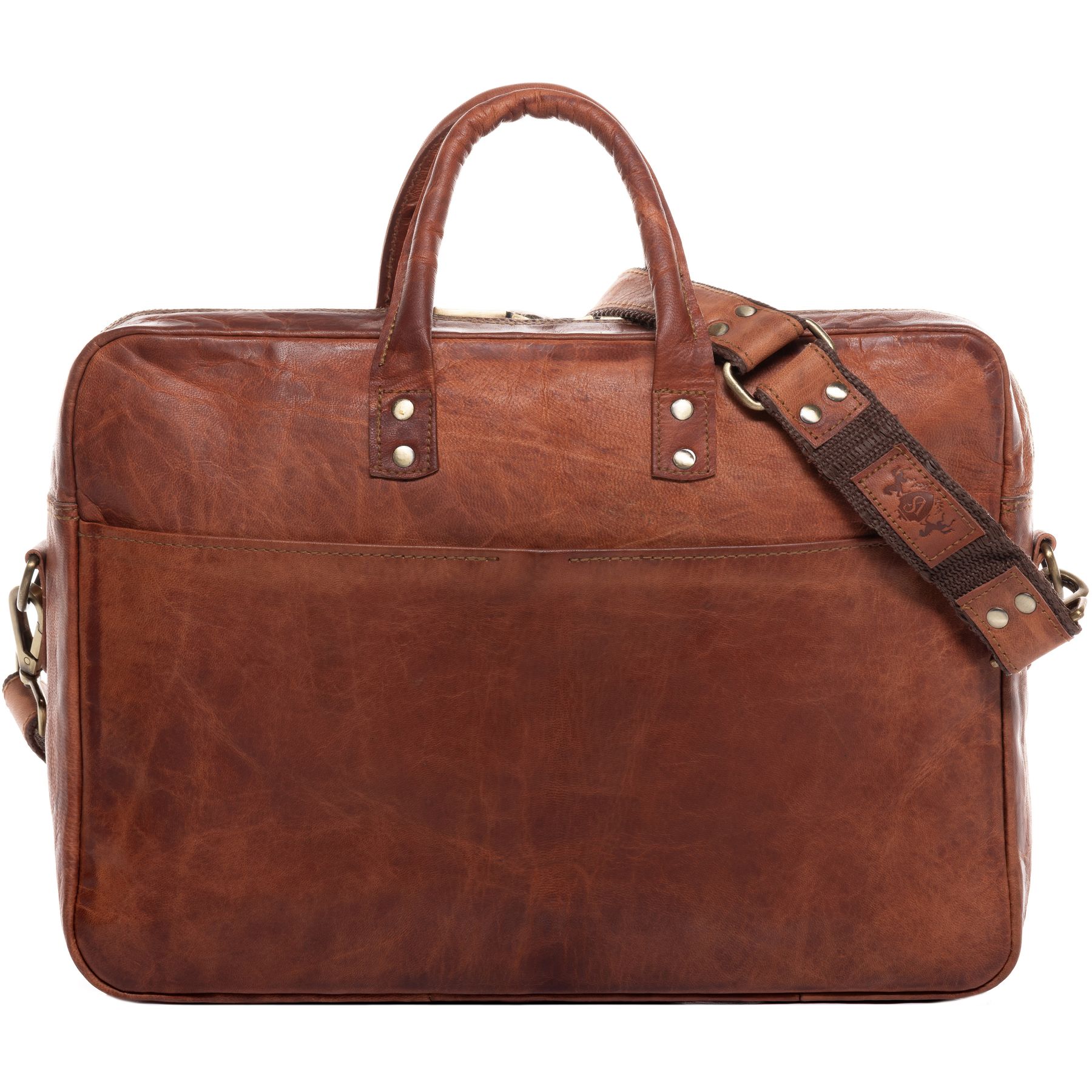 SID & VAIN Laptoptasche Leder CEDAR chestnut 41961