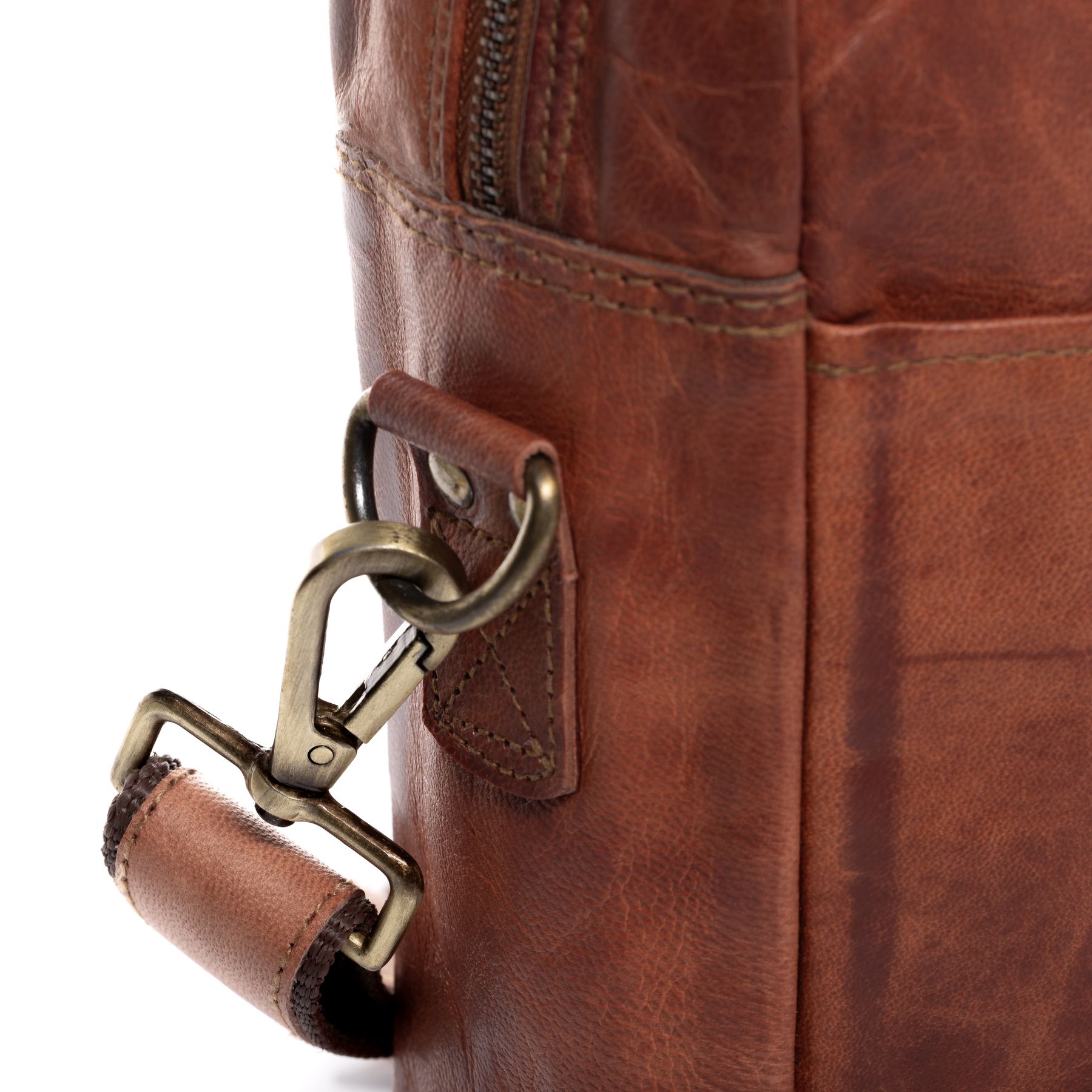 SID & VAIN Laptoptasche Leder CEDAR chestnut 41962