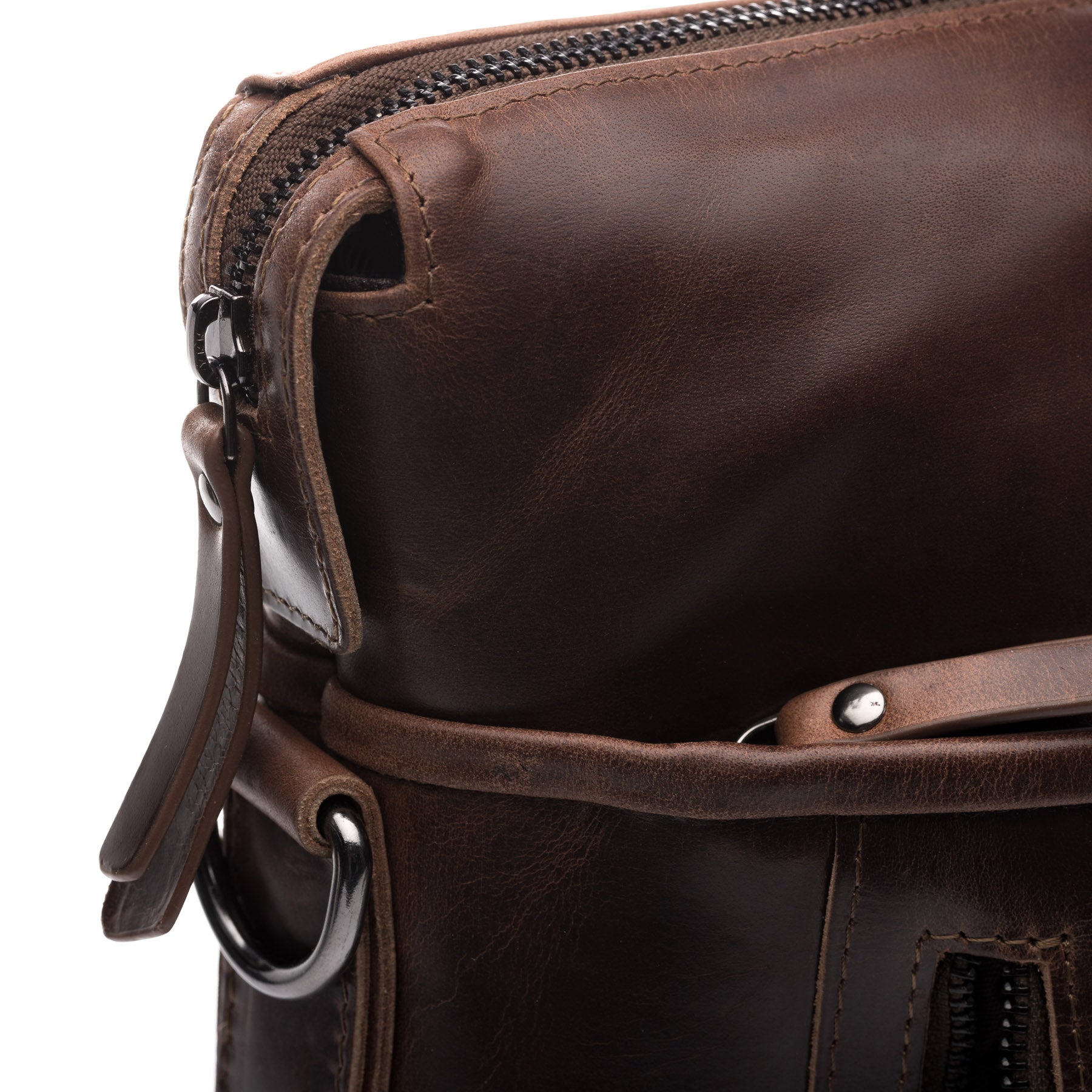 SID & VAIN Laptoptasche Leder LONDON braun-cognac 39088