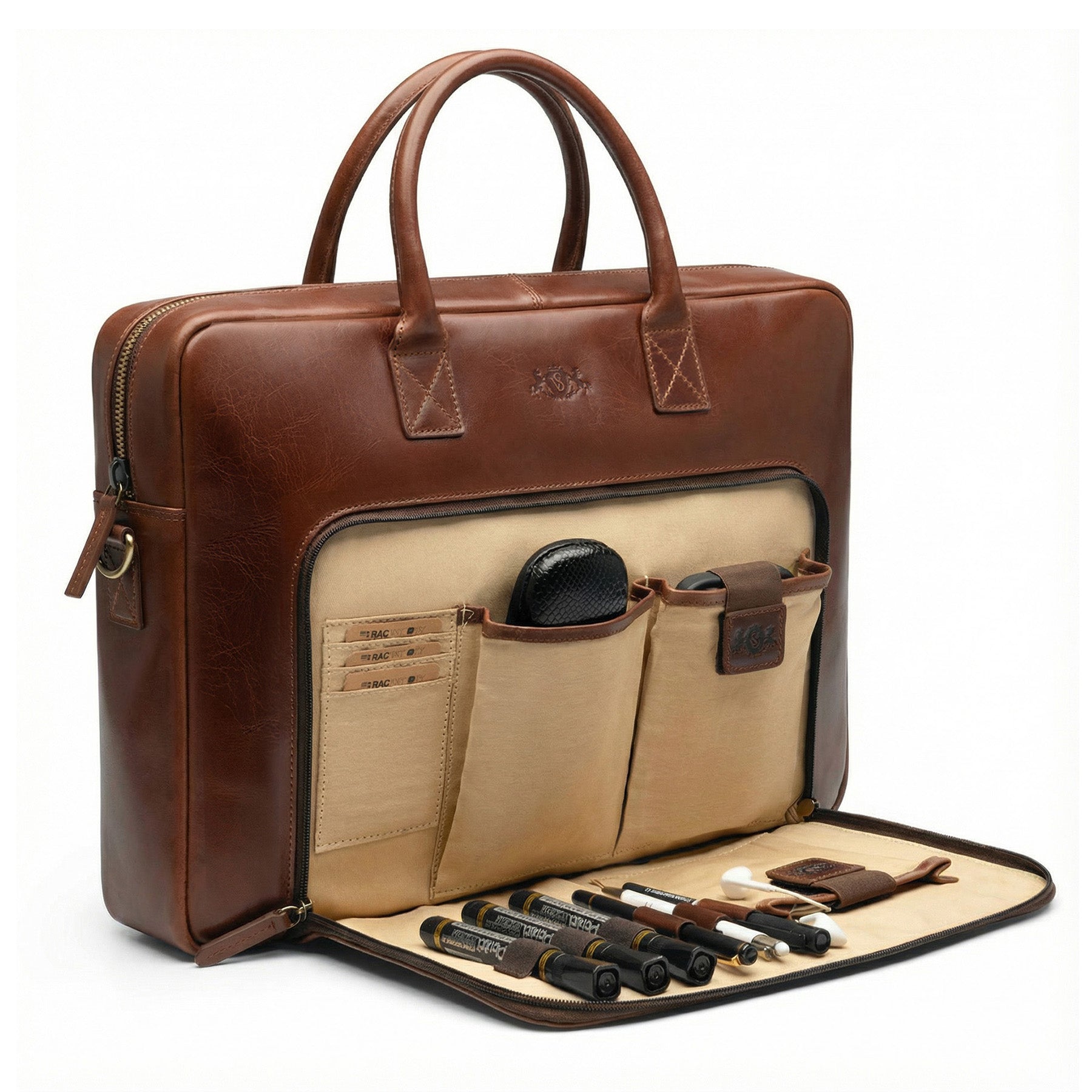 Aktentasche mit Frontfach 15" Harvey braun