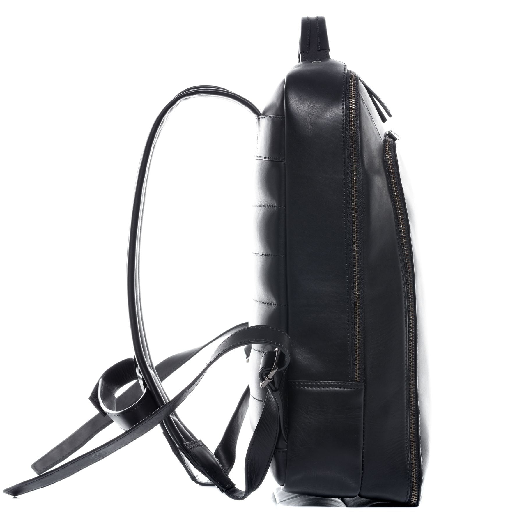 SID & VAIN Rucksack Leder DYLAN schwarz 20530