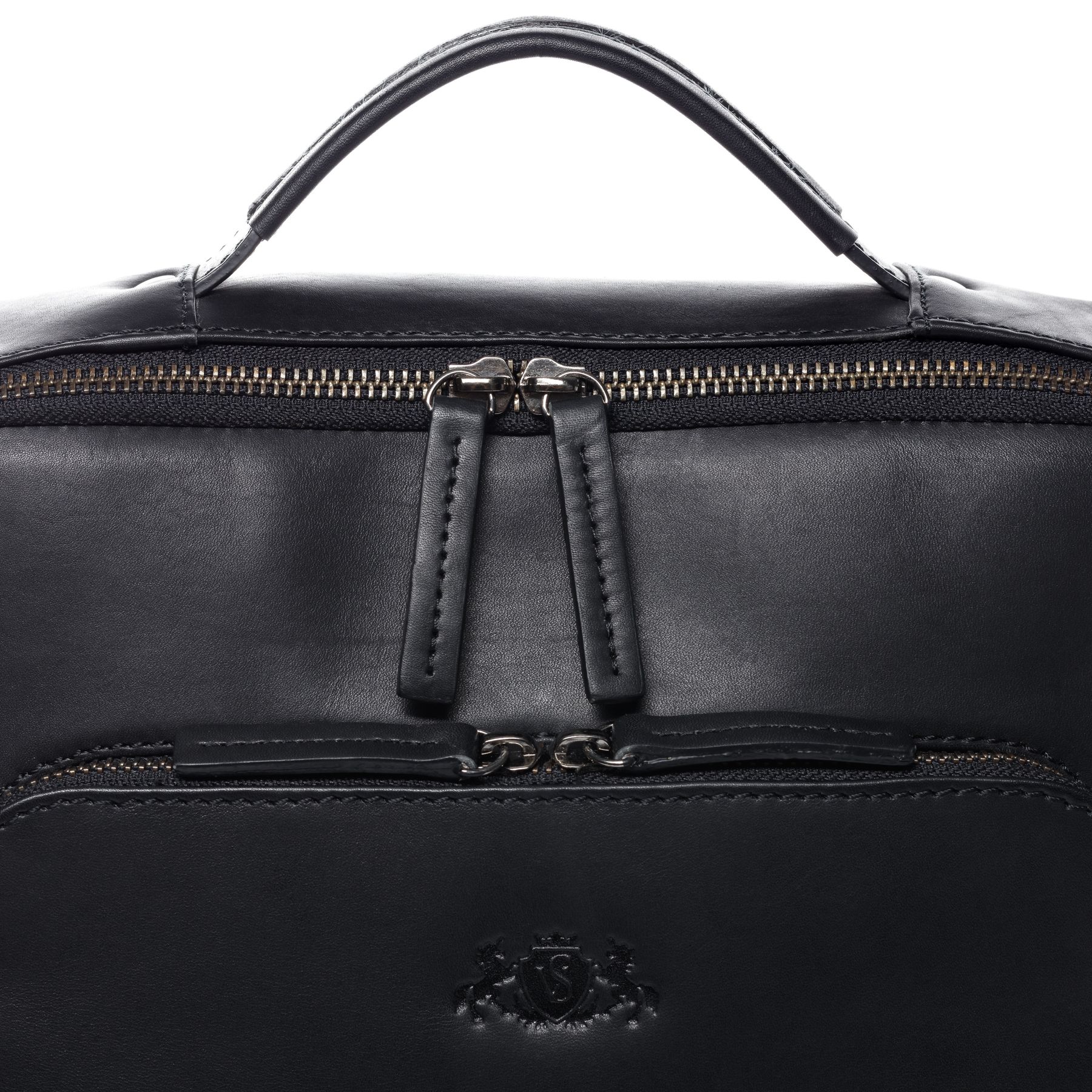 SID & VAIN Rucksack Leder DYLAN schwarz 20535