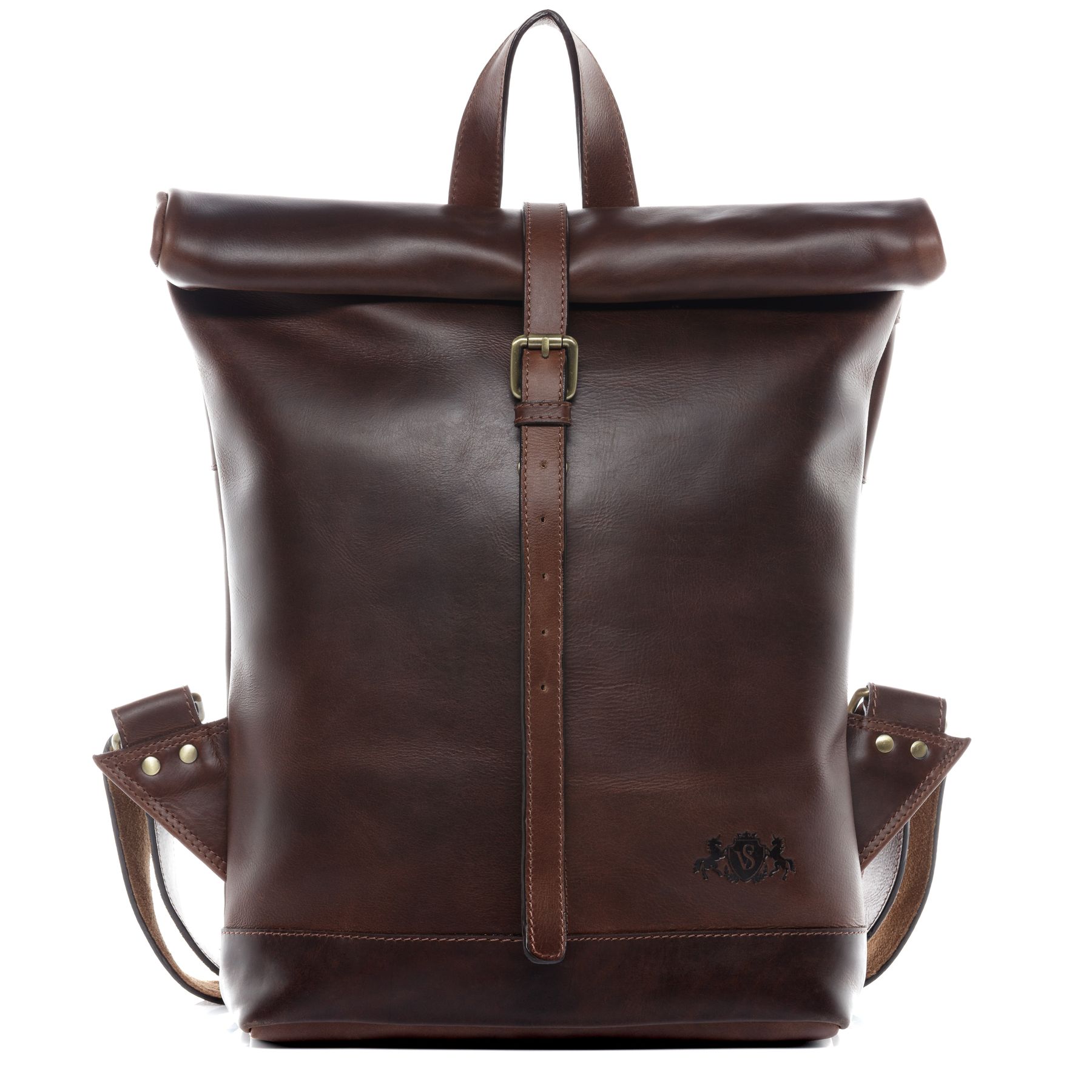 SID & VAIN Rucksack Leder JAY dark-brown 20809