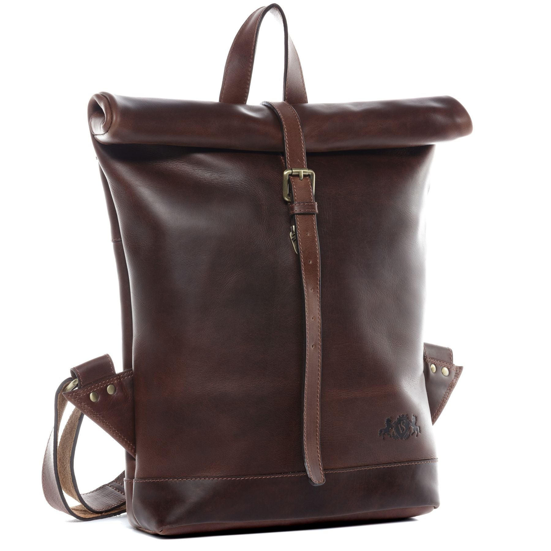 SID & VAIN Rucksack Leder JAY dark-brown 20811
