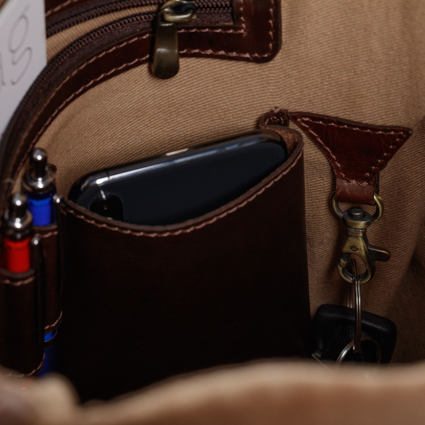 SID & VAIN Rucksack Leder JAY dark-brown 20814