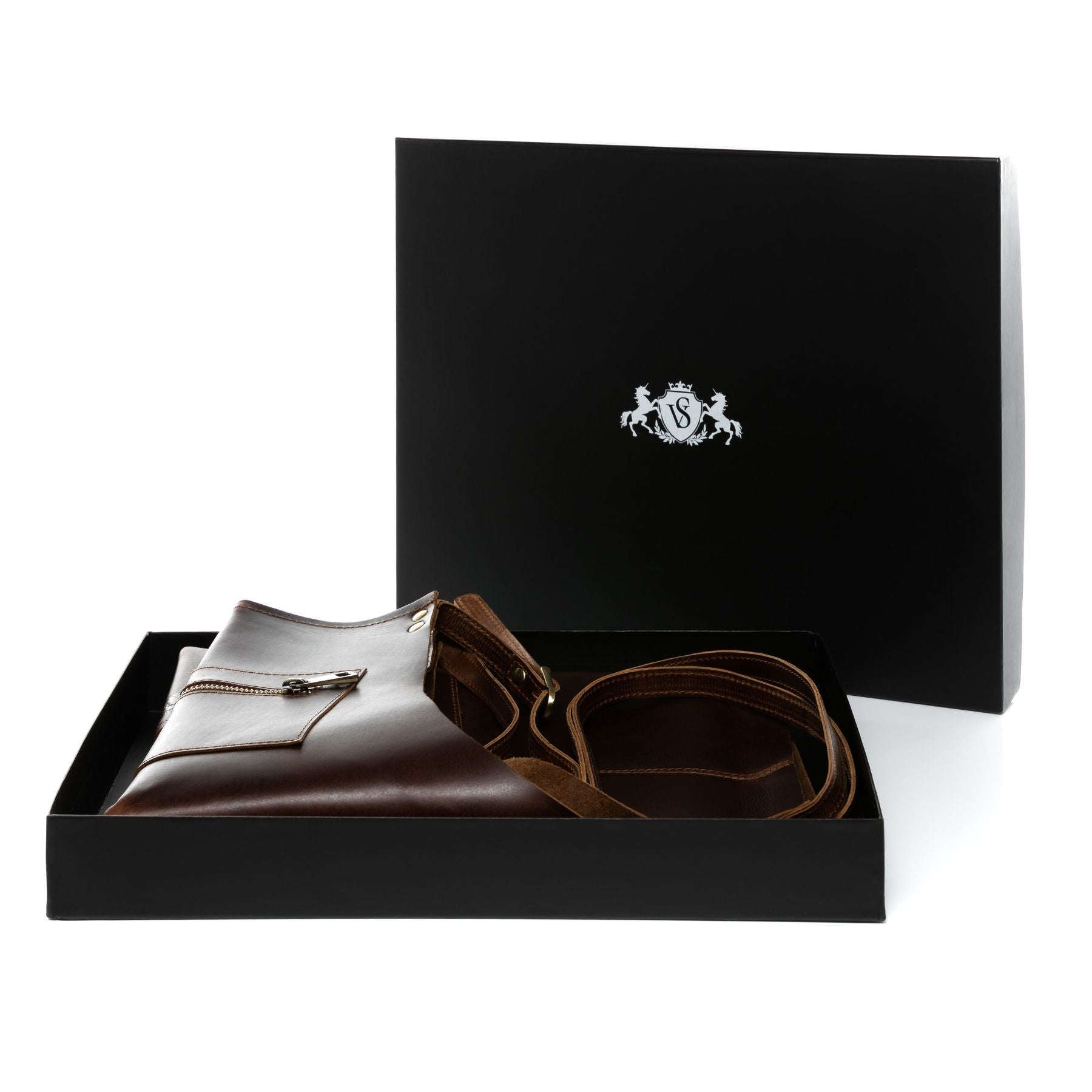 SID & VAIN Lederschürze Leder HEATHROW braun Grillschürze 47304