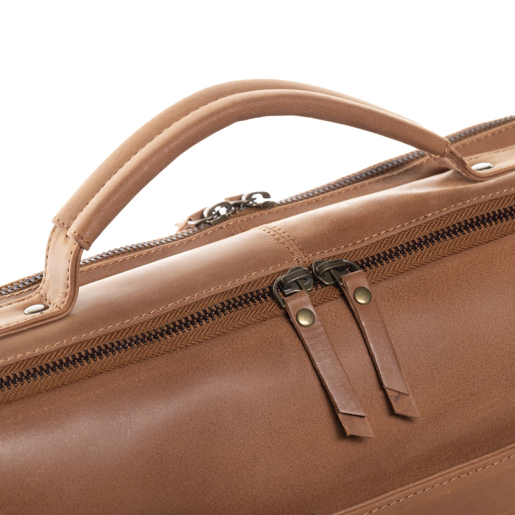 SID & VAIN Lehrertasche Leder CHELSEA braun 15" Aktentasche 36694