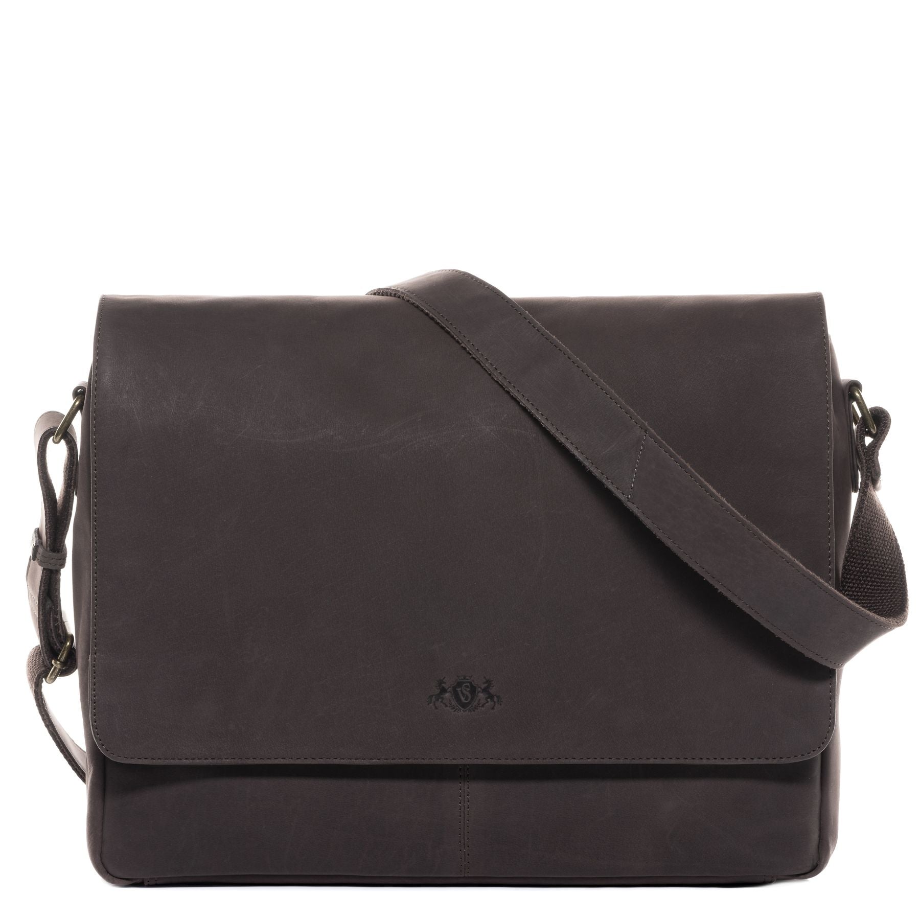 SID VAIN Messenger Bag Leder SPENCER braun 15