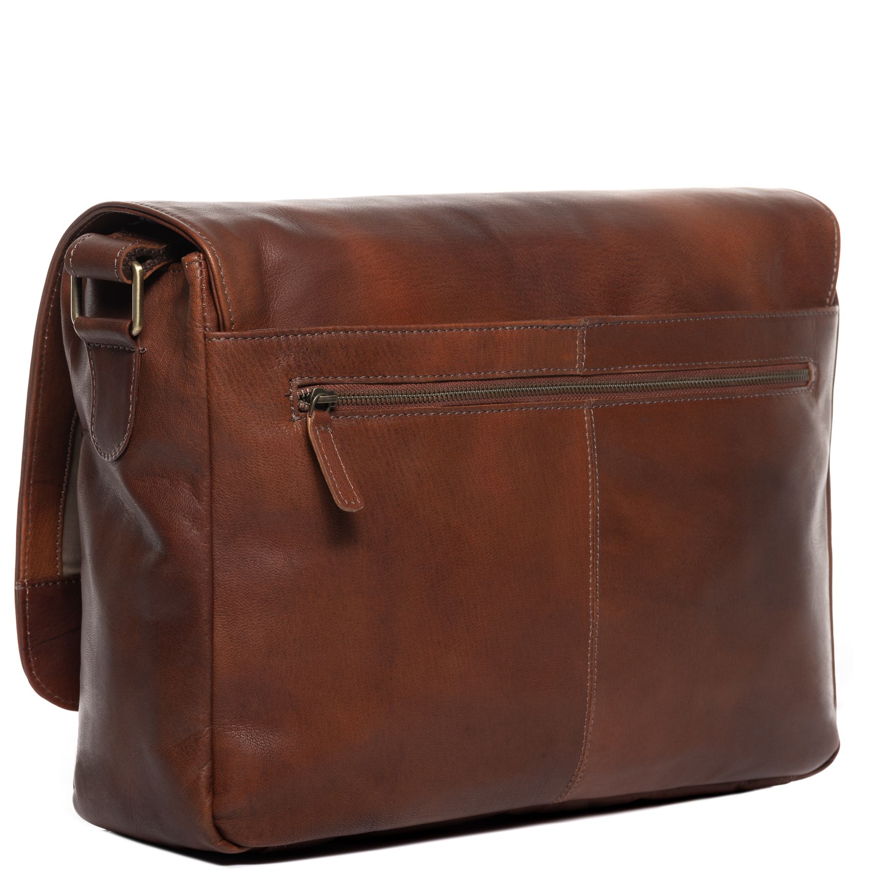 SID & VAIN Laptoptasche Leder Messenger Bag Leder XL SPENCER 34530