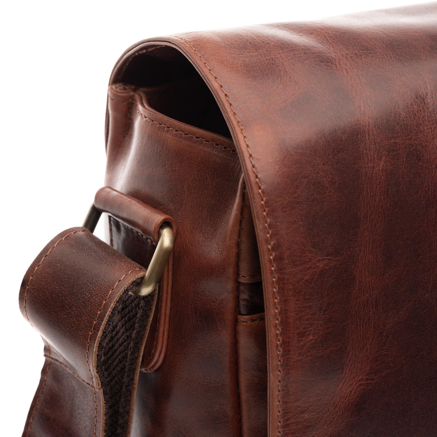 SID & VAIN Messenger Bag Leder SPENCER cognac-braun 4