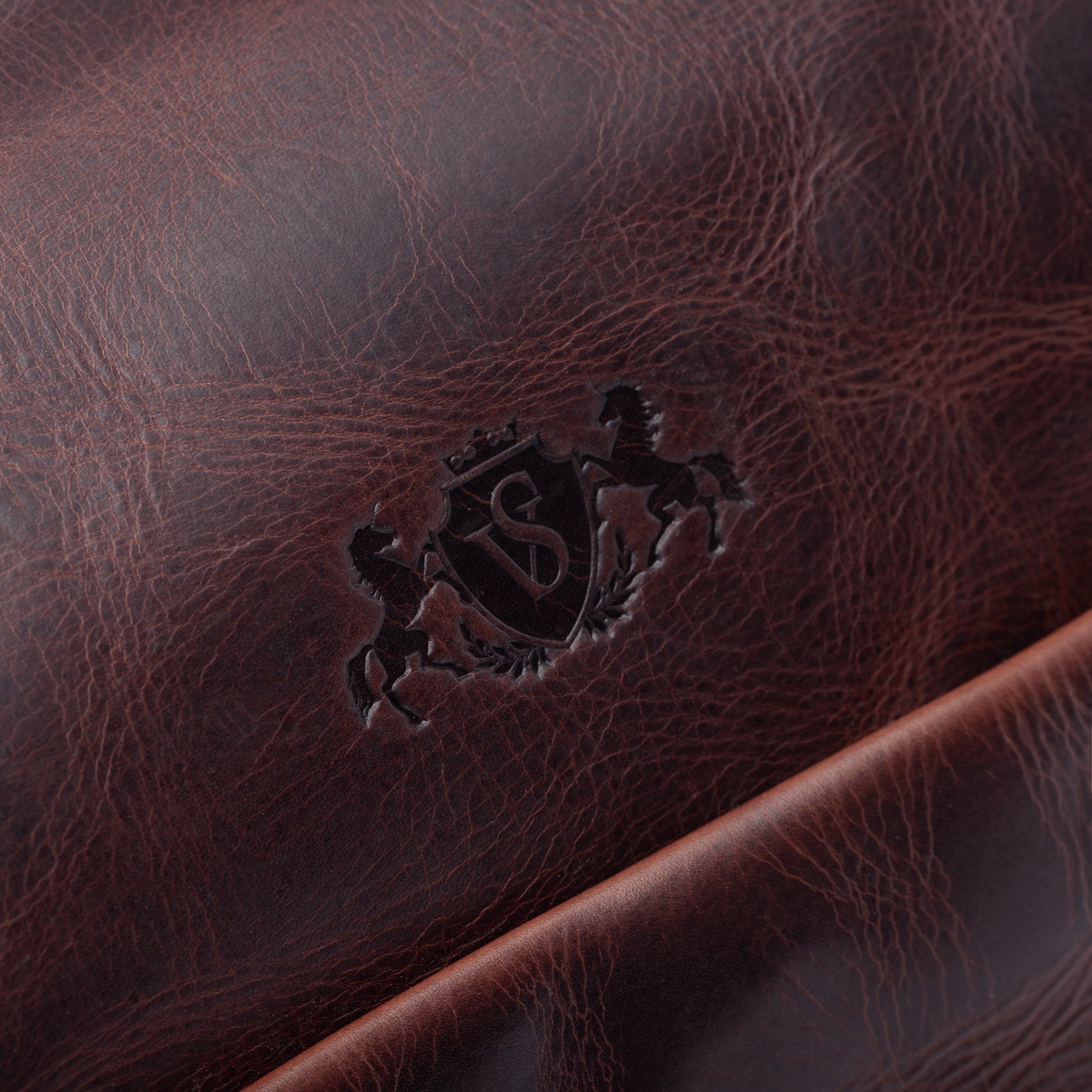 SID & VAIN Reisetasche Leder AUBURN braun Weekender 45664