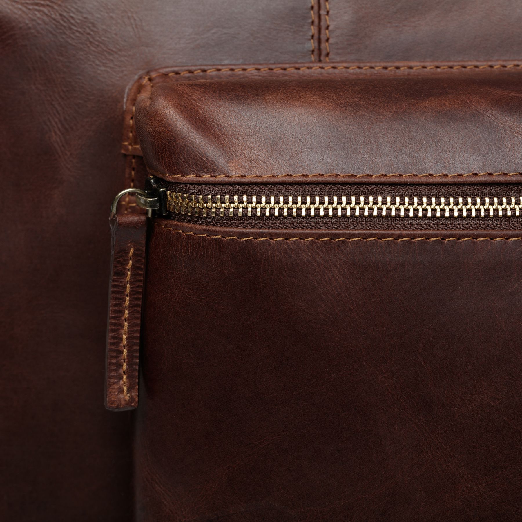 SID & VAIN Reisetasche Leder XL BRIXTON brown 25516