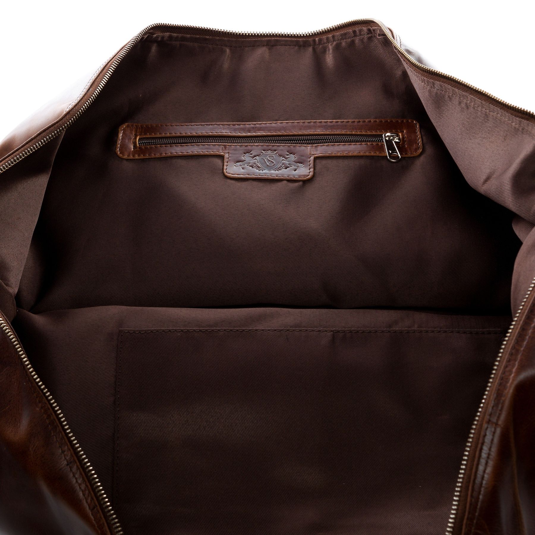 SID & VAIN Reisetasche Leder mit Hangtag XXL CHESTER braun-cognac 15745