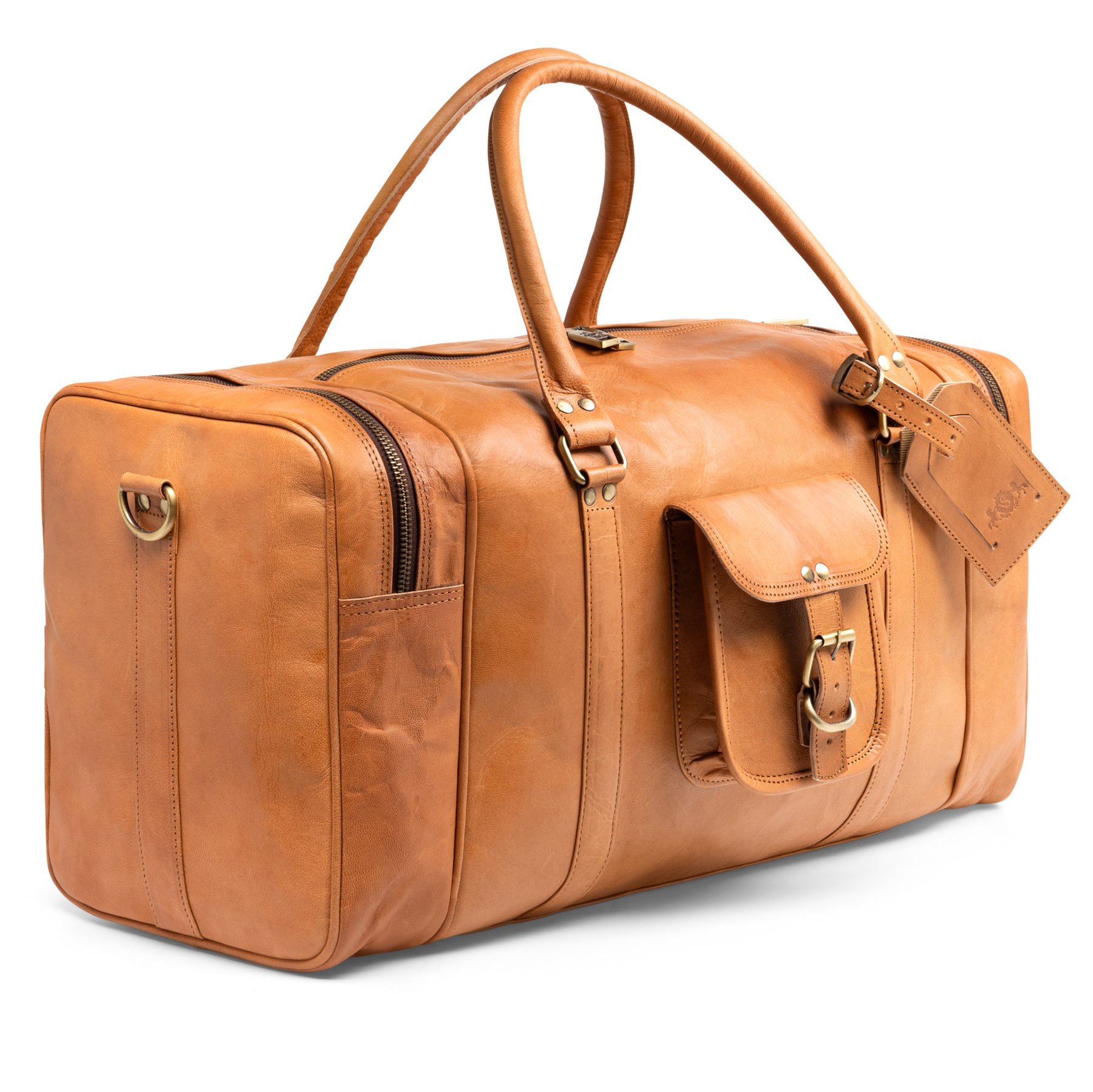 Reisetasche Ziegenleder in hellbraun Produktbild