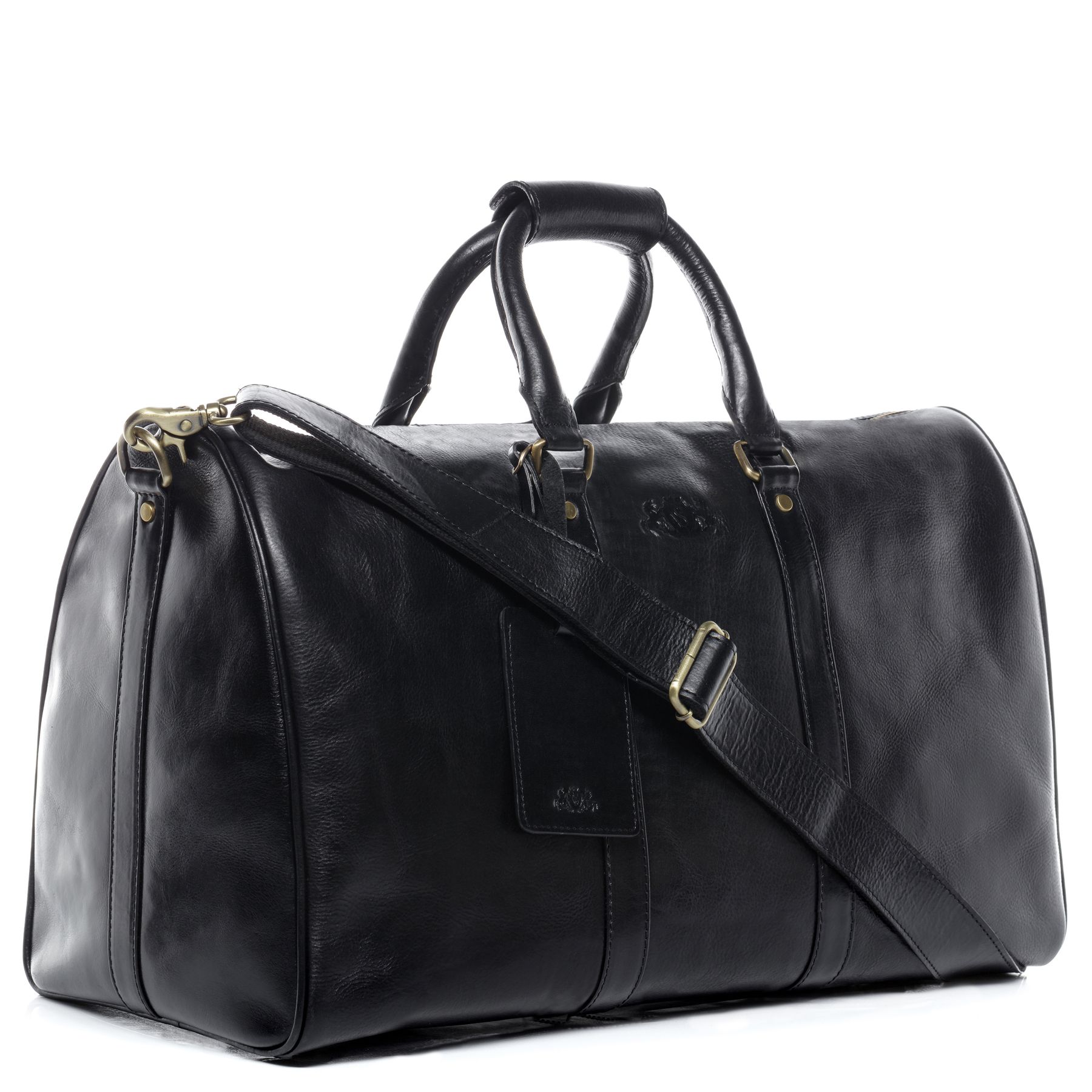 SID & VAIN Reisetasche Leder FRANKLIN schwarz 16293