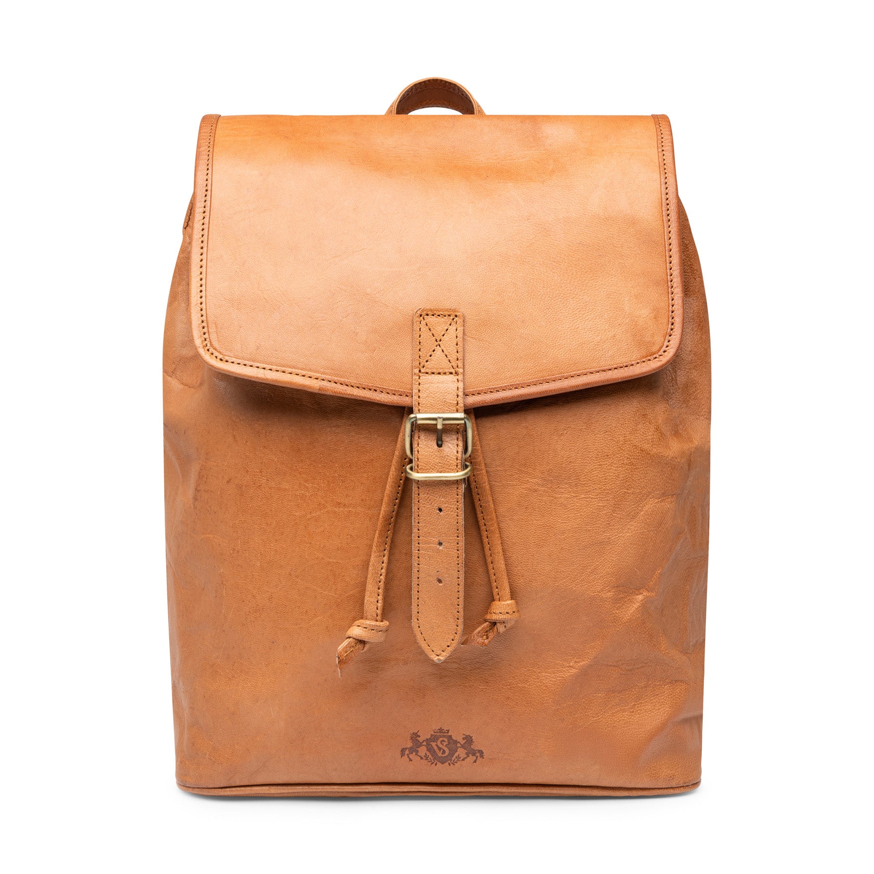 Backpack leather brown 15" RAY