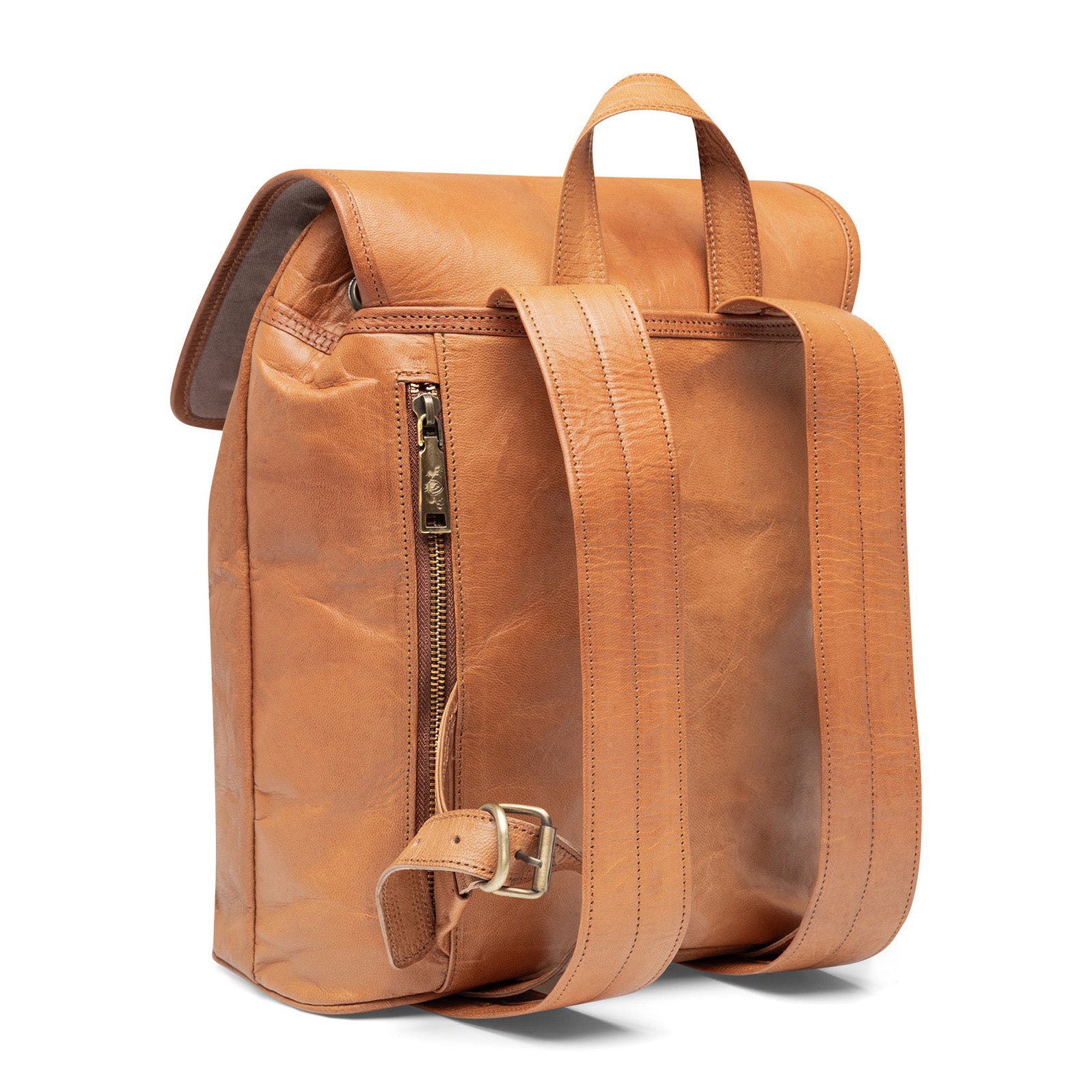 Backpack leather brown 15" RAY
