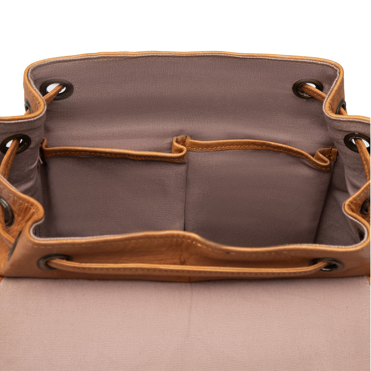Backpack leather brown 15" RAY